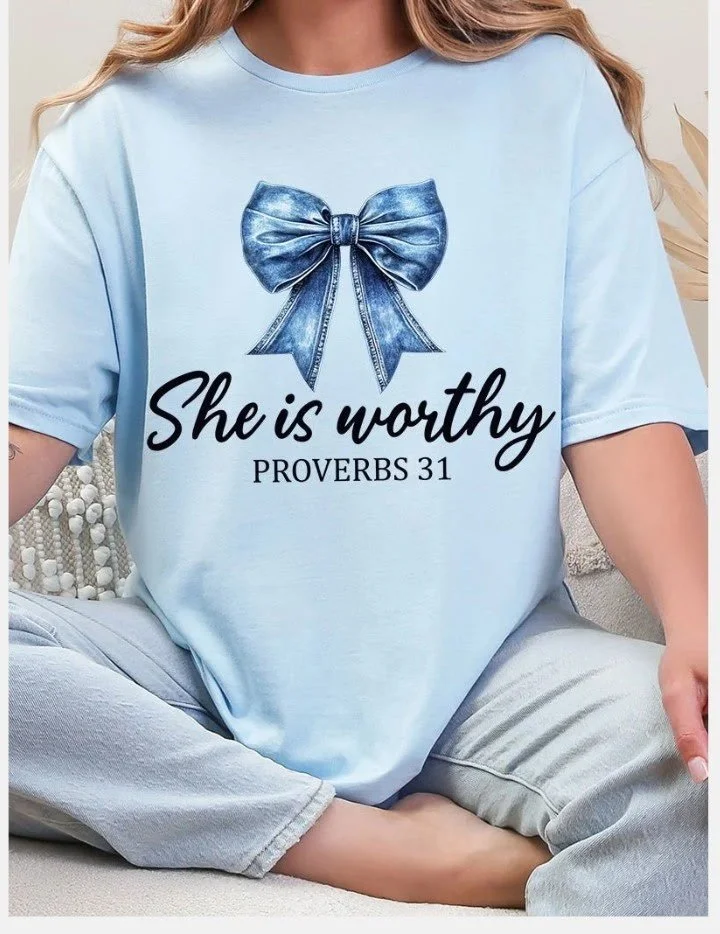 'She is Worthy' Inspirational T-Shirt
