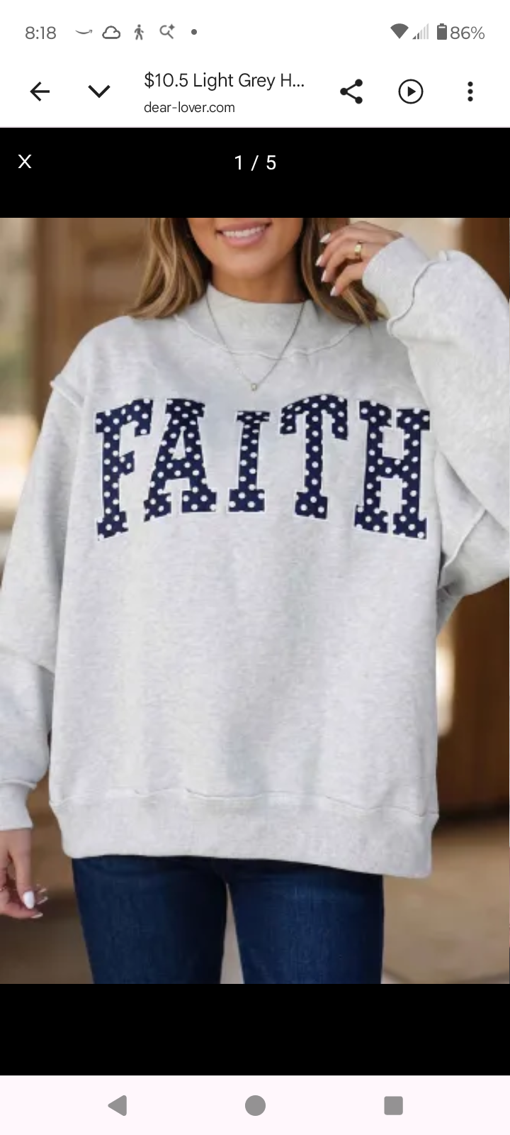 Faith Inspiration Sweatshirt-Large