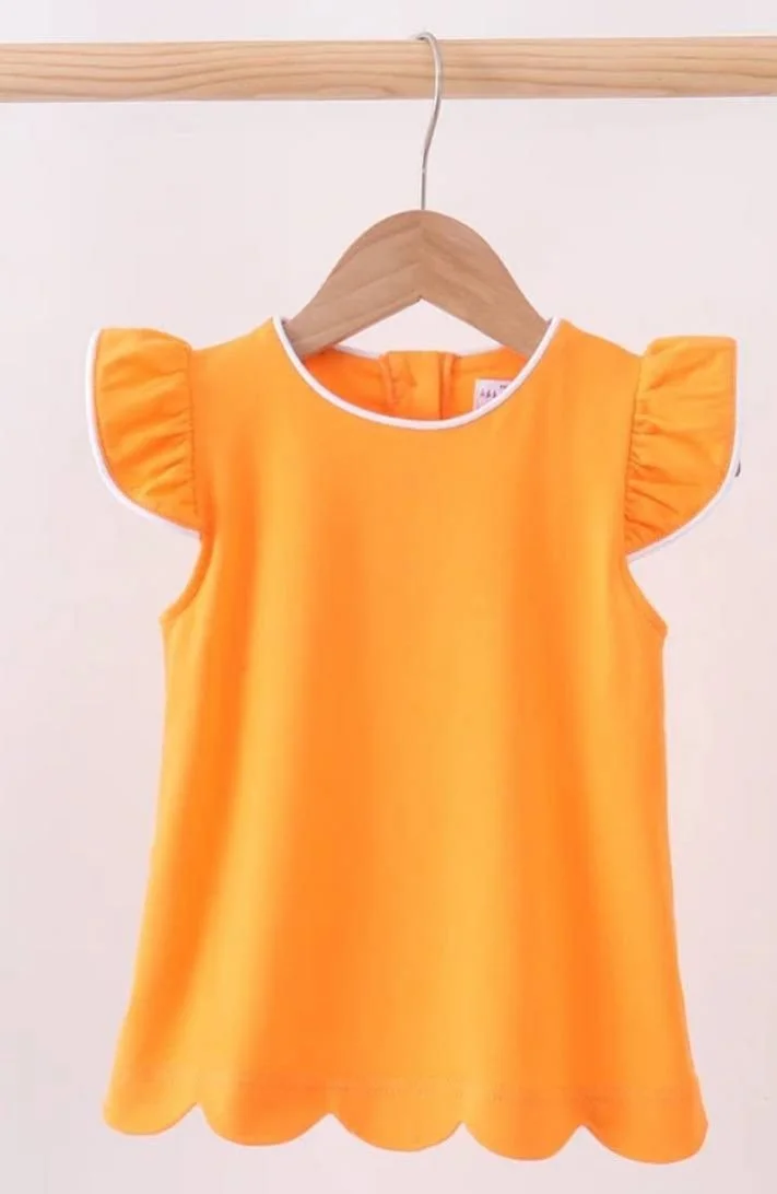Girls' Ruffled Sleeve Sunshine Shirt
