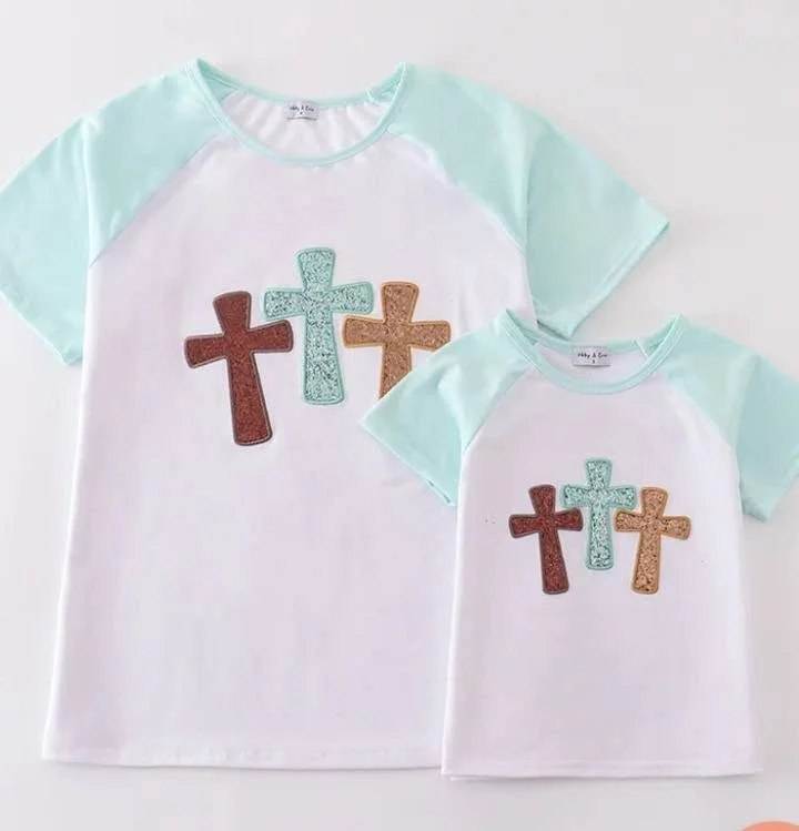 Womens' Trendy Cross Emblem Shirt