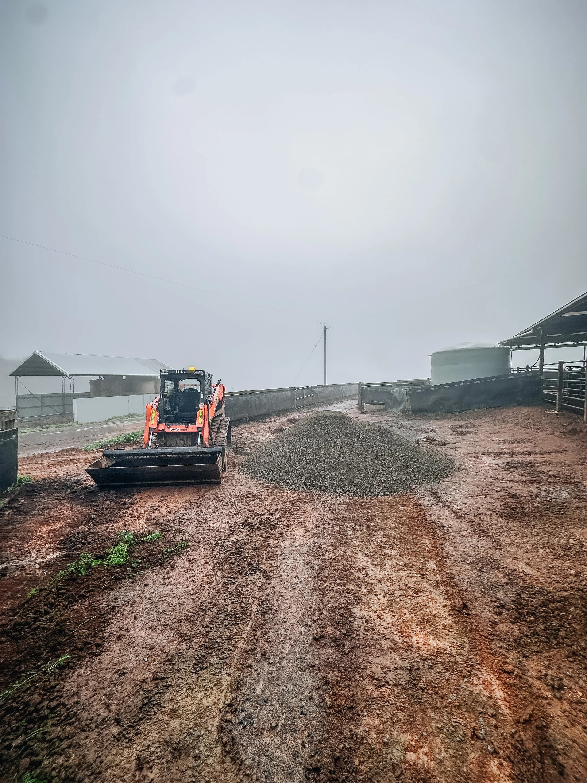 Rural earthmoving and site excavation, Glenburn VIC