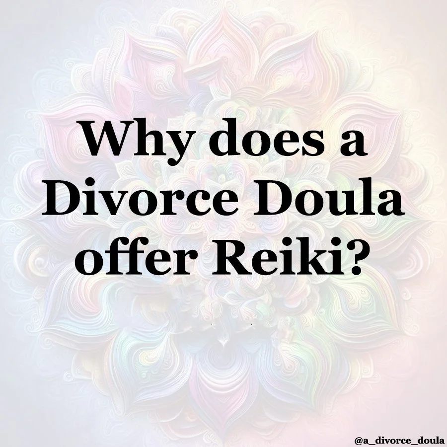 💜 𝗪𝗵𝘆 𝗱𝗼𝗲𝘀 𝗮 𝗗𝗶𝘃𝗼𝗿𝗰𝗲 𝗗𝗼𝘂𝗹𝗮 𝗼𝗳𝗳𝗲𝗿 𝗥𝗲𝗶𝗸𝗶?

Because divorce isn't just about paperwork.
ㅤ
It's about what chronic stress does to your body.
ㅤ
When you're navigating high-conflict divorce, custody battles, or the end of a r