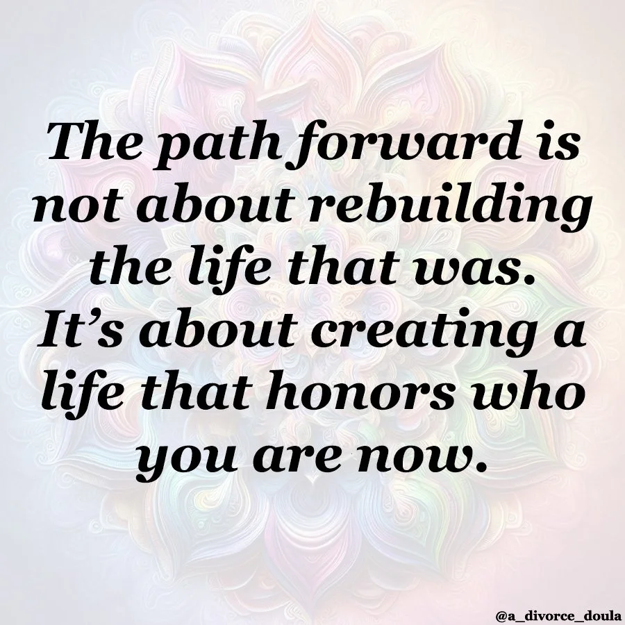 𝗧𝗵𝗲 𝗴𝗼𝗮𝗹 𝗶𝘀𝗻&rsquo;𝘁 𝘁𝗼 𝗴𝗲𝘁 𝗯𝗮𝗰𝗸 𝘁𝗼 𝘄𝗵𝗼 𝘆𝗼𝘂 𝘄𝗲𝗿𝗲.

Because sometimes an ending changes you.

Divorce.
Heartbreak.
Loss.
A relationship that asked you to abandon pieces of yourself.
A season of survival that rearranged 