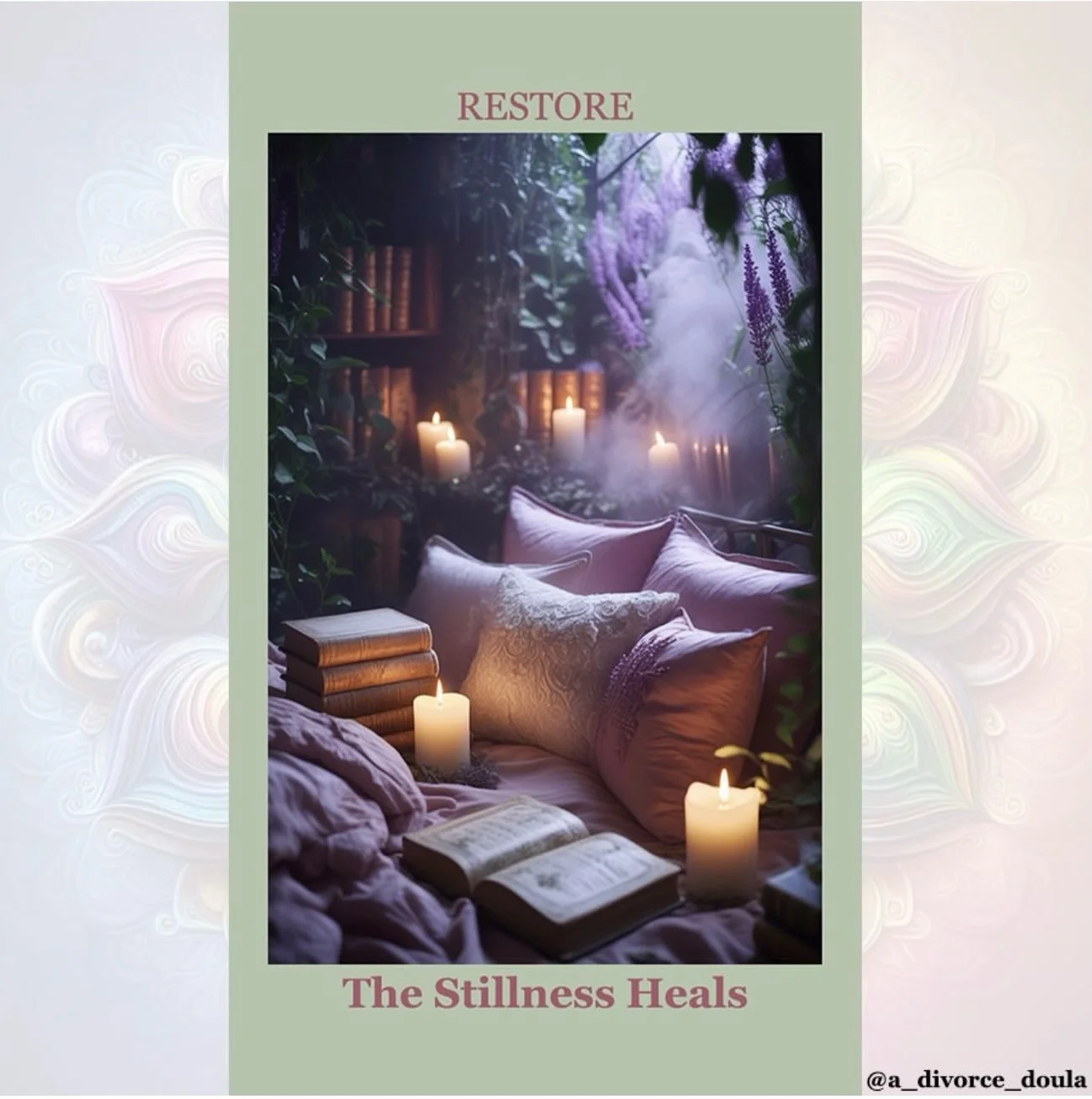 🕯️ 𝗦𝘁𝗶𝗹𝗹𝗻𝗲𝘀𝘀 𝗶𝘀𝗻&rsquo;𝘁 𝘀𝘁𝗮𝗴𝗻𝗮𝘁𝗶𝗼𝗻.
⠀
There are seasons when healing feels like work.
⠀
Processing.
Planning.
Learning.
Rebuilding.
Figuring out what comes next.
⠀
But healing also happens when you stop.
⠀
When you let your n