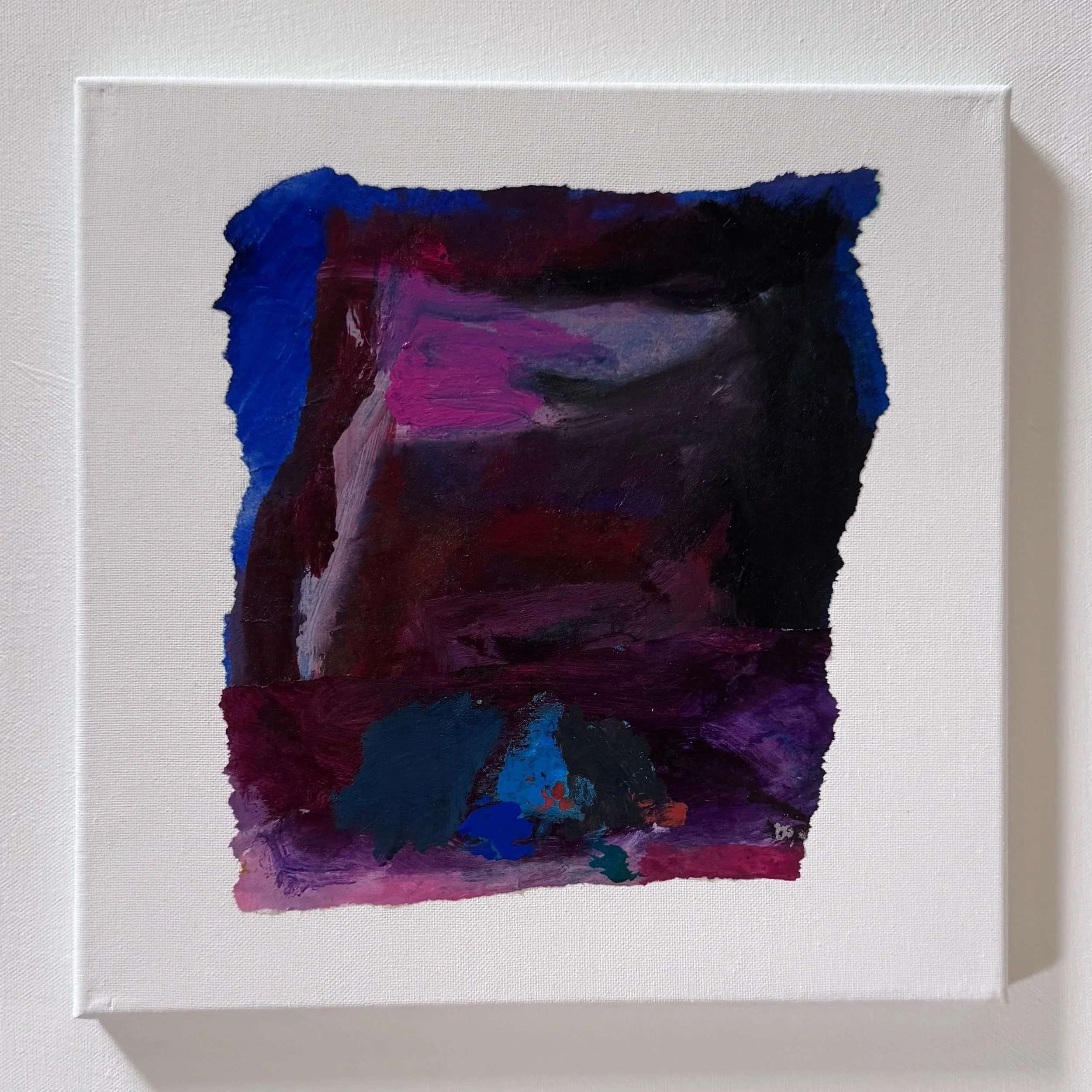 No. XVI- Watercolor, Gauche & Acrylic on Paper/Canvas | 12"x12" | $175