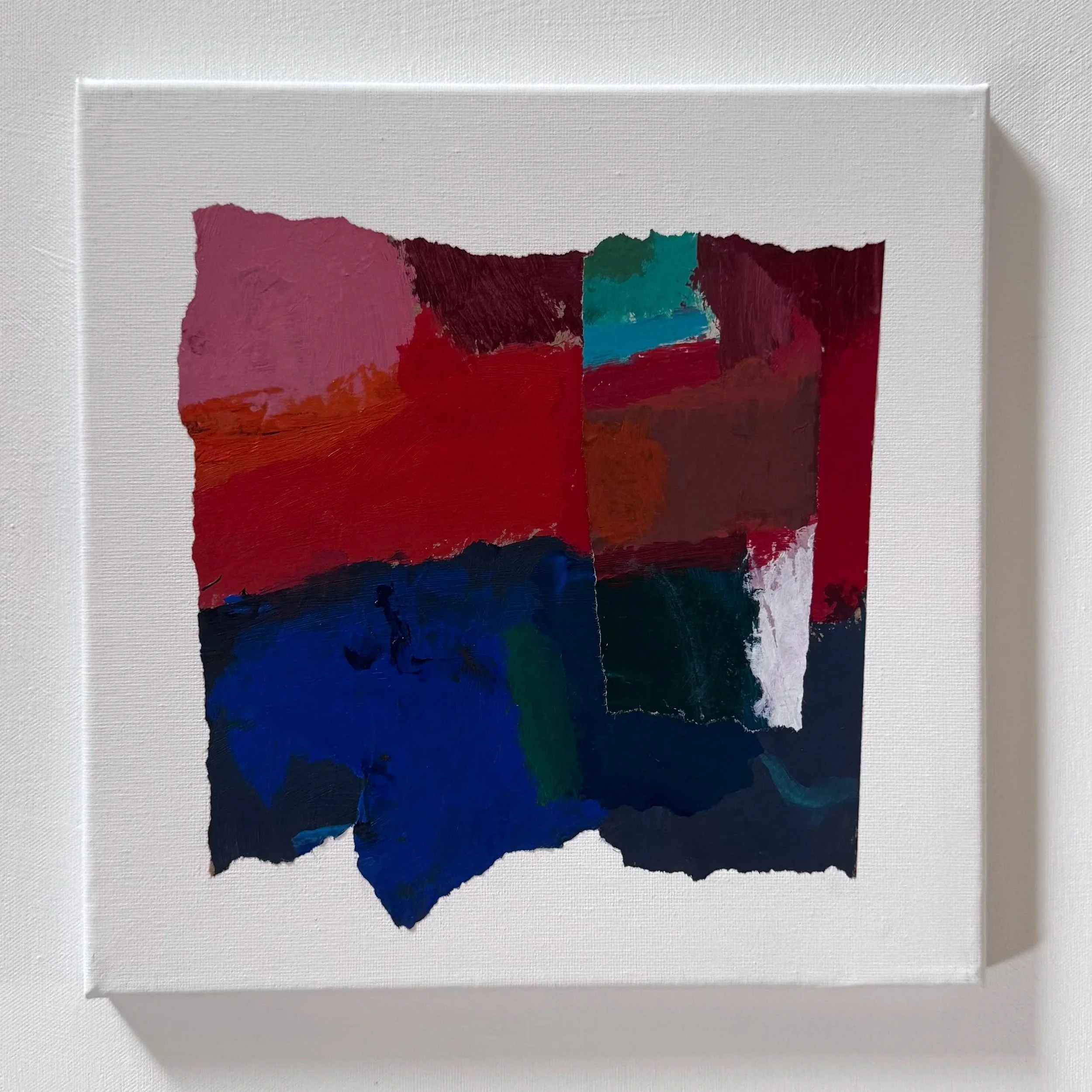 No. XVI- Watercolor, Gauche & Acrylic on Paper/Canvas | 12"x12" | $175