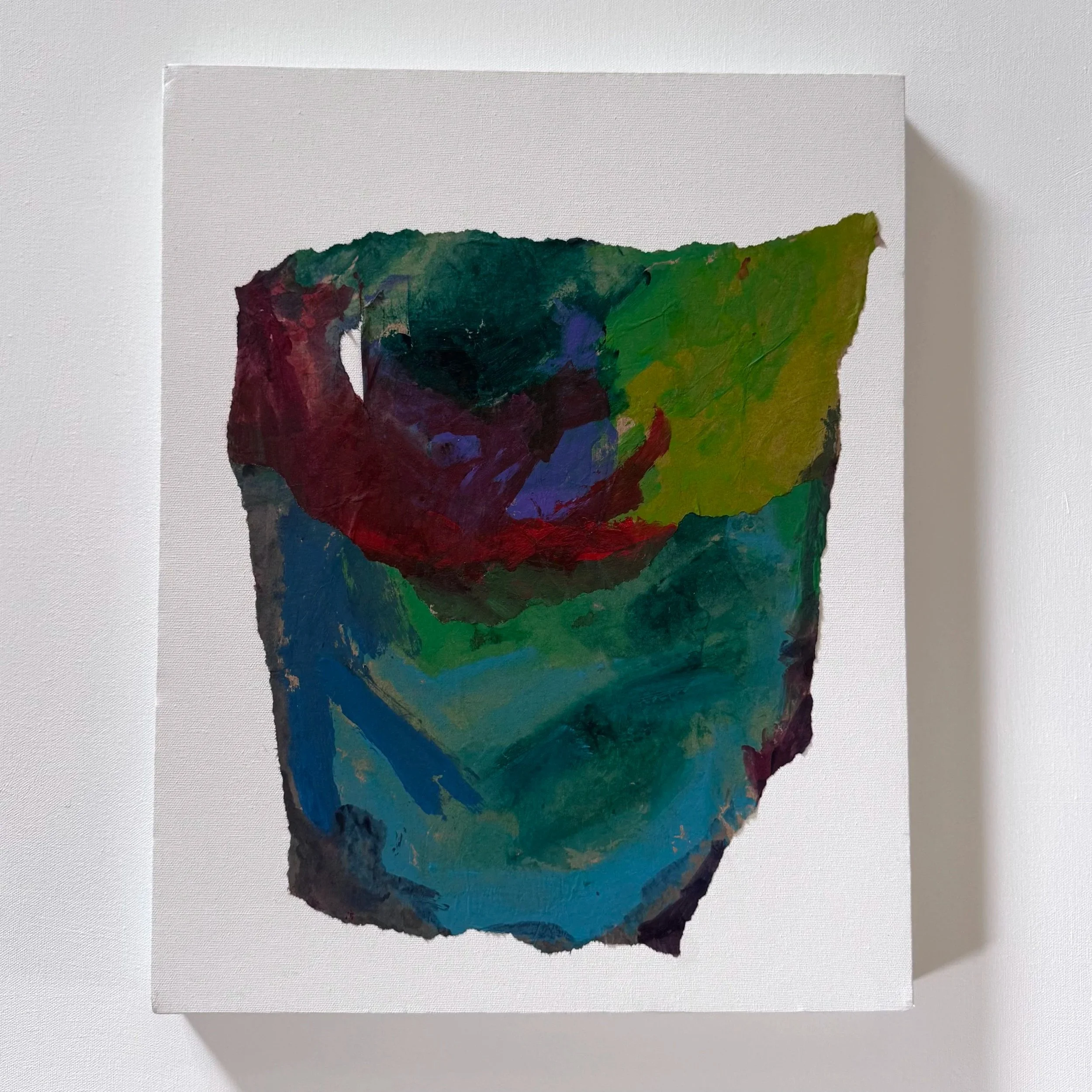 No. XVI- Watercolor, Gauche & Acrylic on Paper/Canvas | 16"x20" | $450