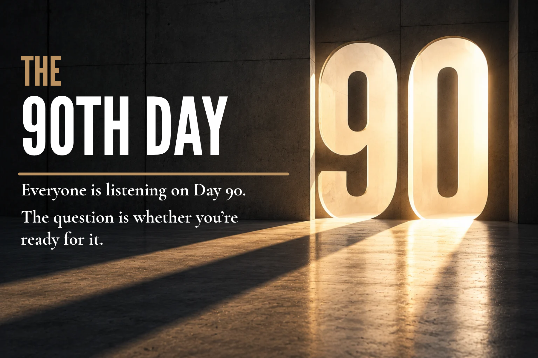 Readout 004: The 90th Day