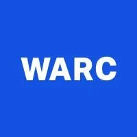 Blue background with white text that reads 'WARC'.
