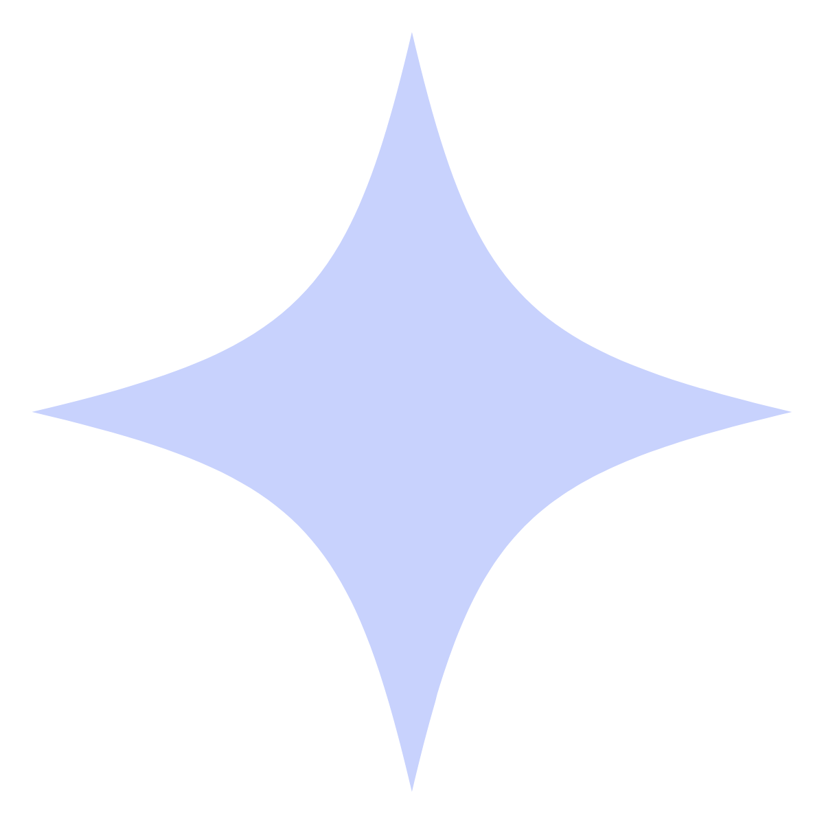 Light blue four-pointed star symbol, graphic for Bright Beginnings Occupational Therapy and Wellness