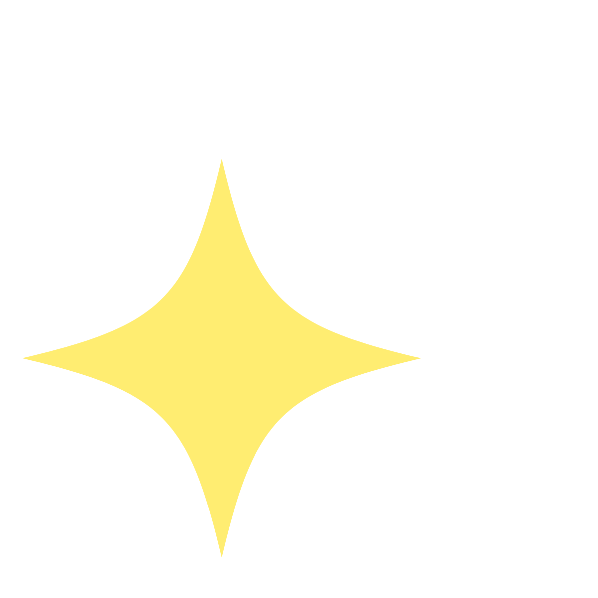 Two sparkling stars, one yellow and one white, graphic for Bright Beginnings Occupational Therapy and Wellness