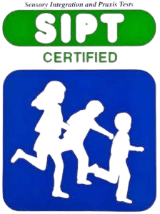 SIPT certified logo, SIPT certified occupational therapist in Dallas, TX