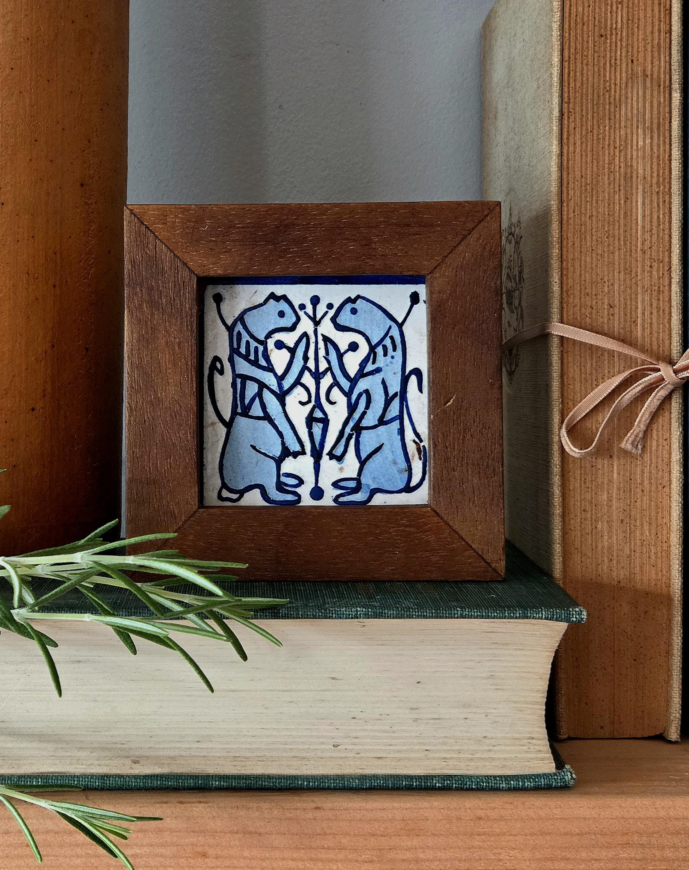 1920s Medieval Revival Tile | Socarrat-Inspired Spanish Folk Art