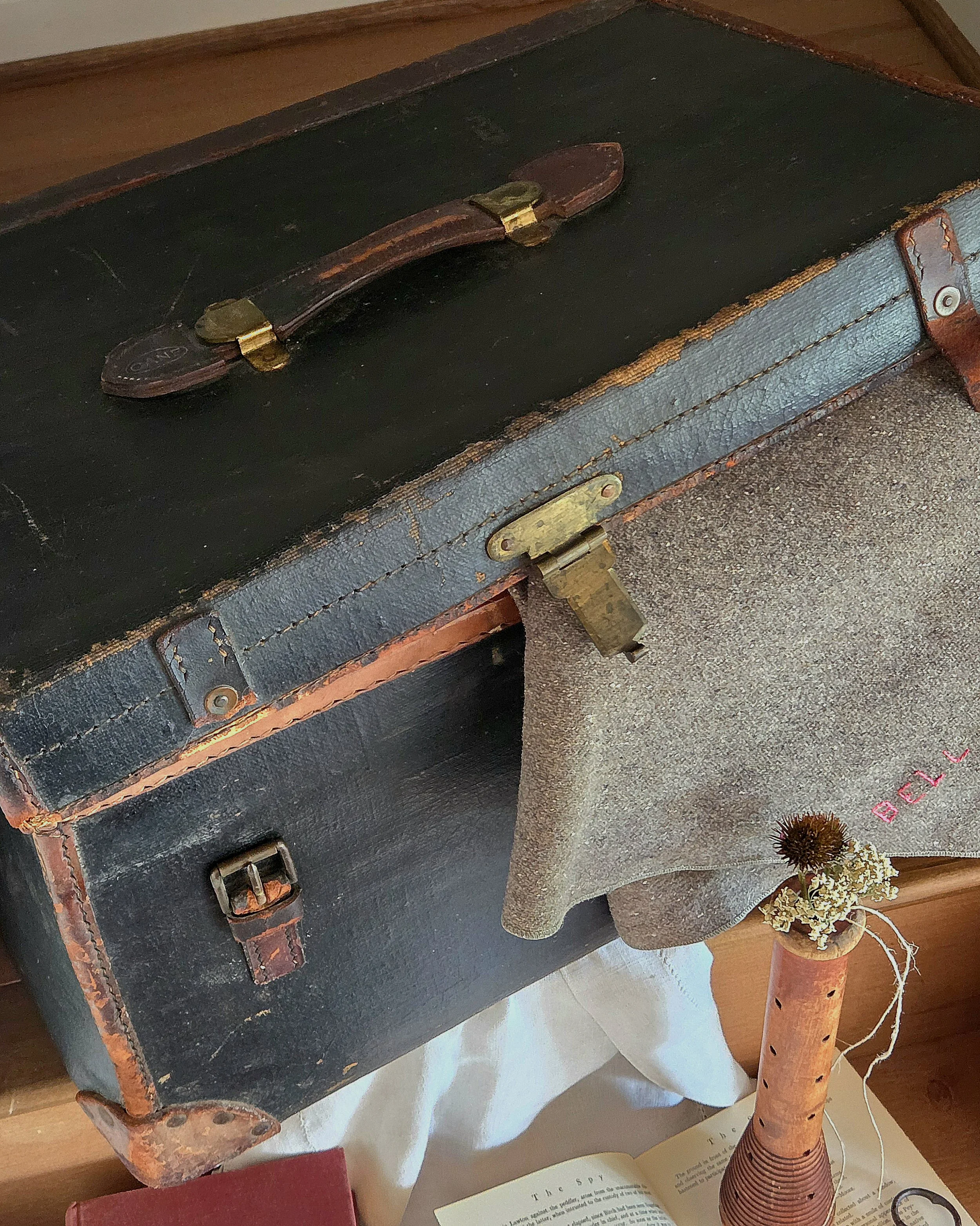 This trunk traveled from Liverpool to Philadelphia at the turn of the century