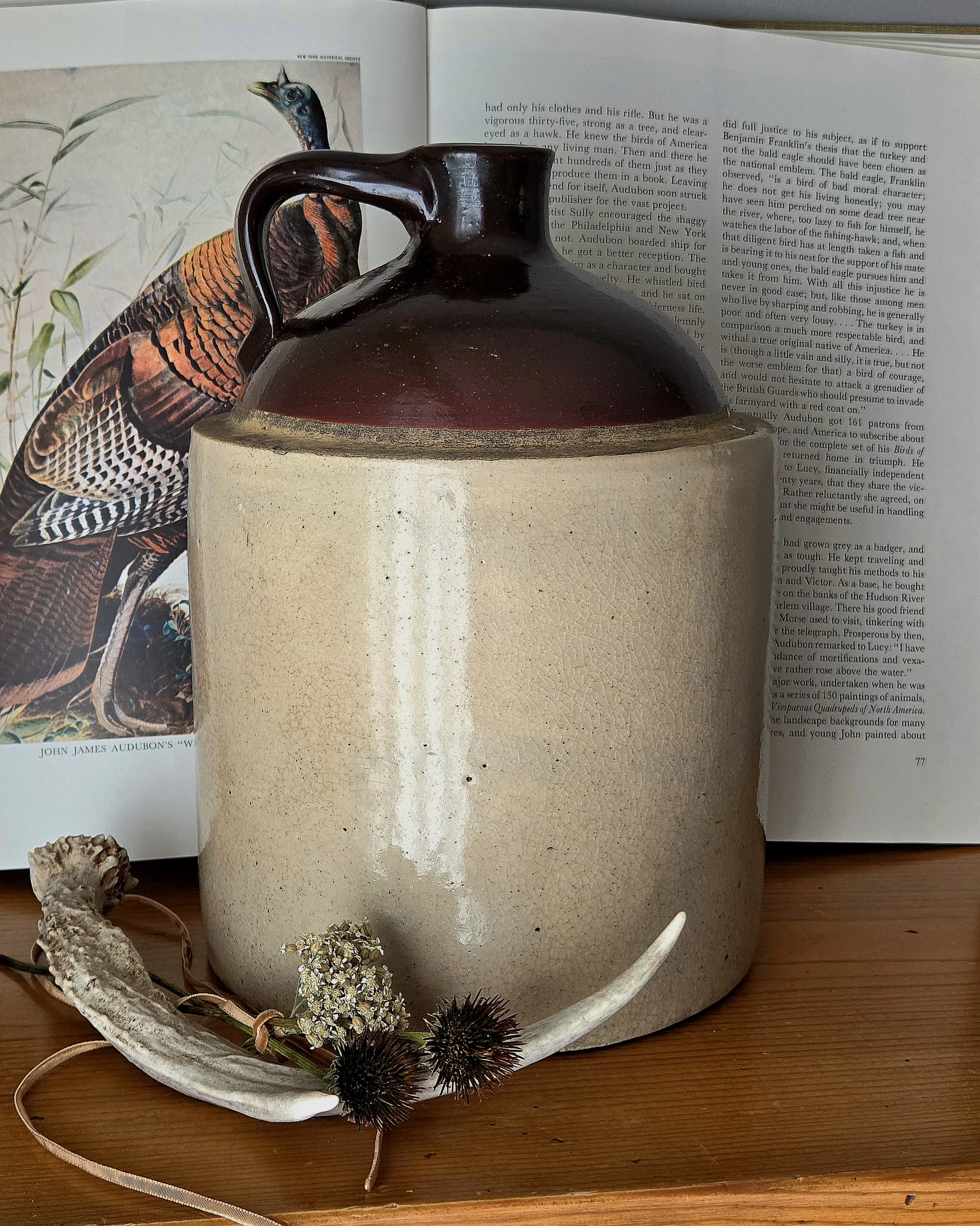 Rustic Stoneware Jug with Albany Glaze | ca. 1900–1920