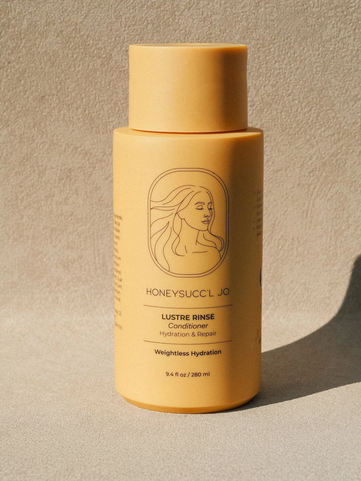 HONEYSUCC’L JO LUSTRE RINSE botanical conditioner for dry, frizz-prone hair