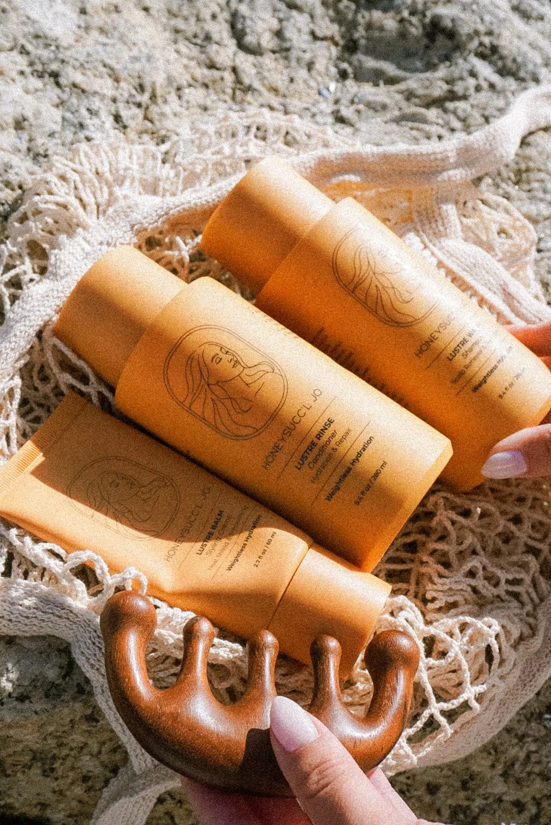 HONEYSUCC’L JO LUSTRE TRIO shampoo conditioner and styling cream set