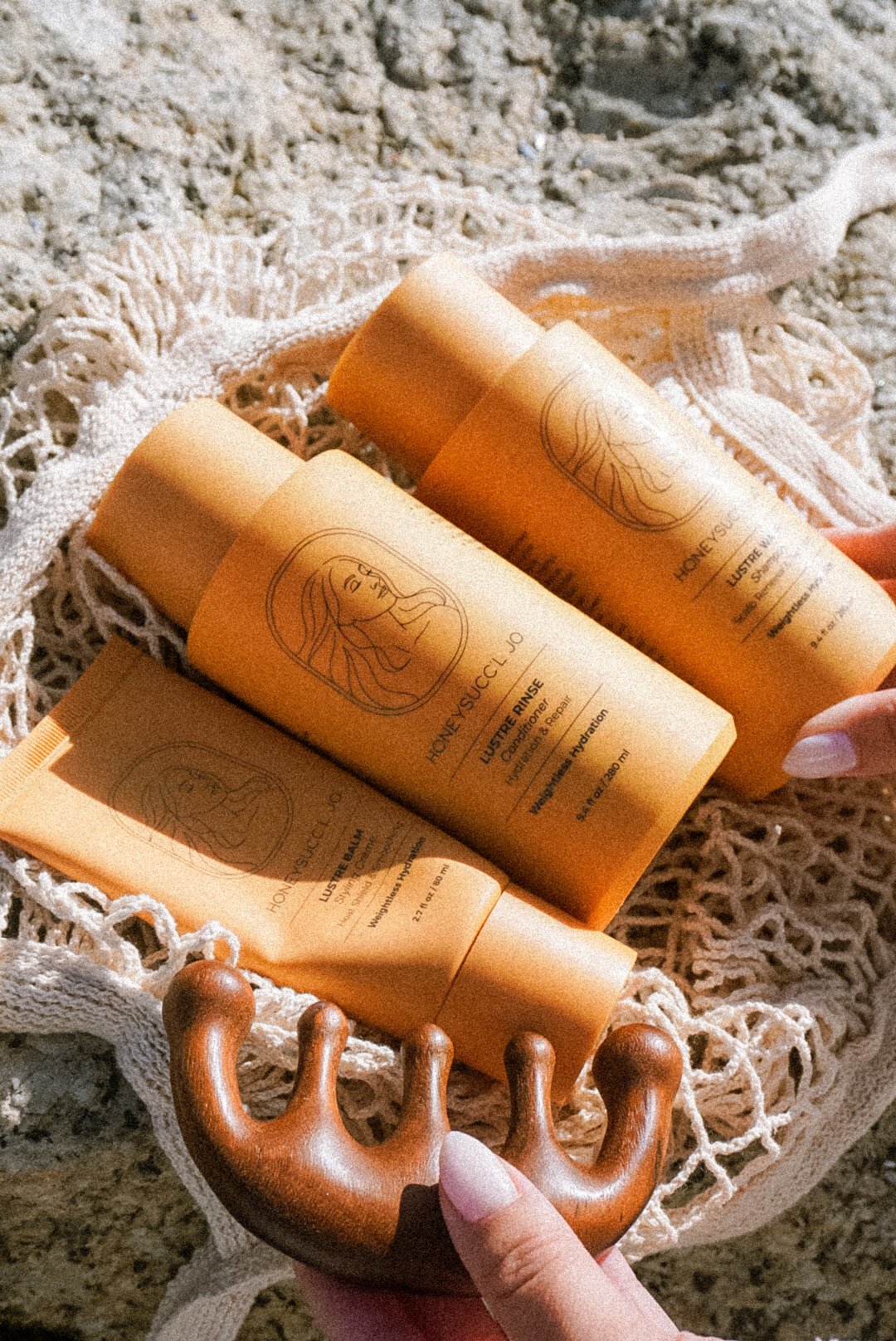 HONEYSUCC’L JO LUSTRE TRIO shampoo conditioner and styling cream set