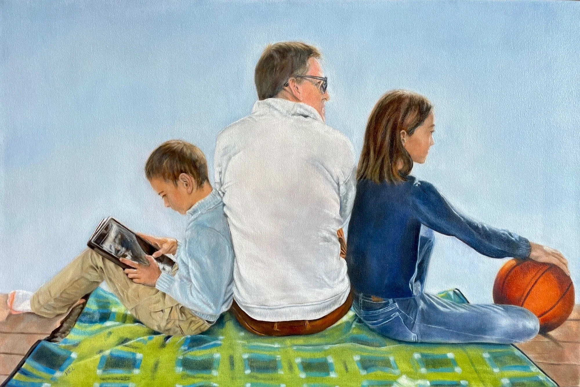 Family, 24 x 36, SOLD