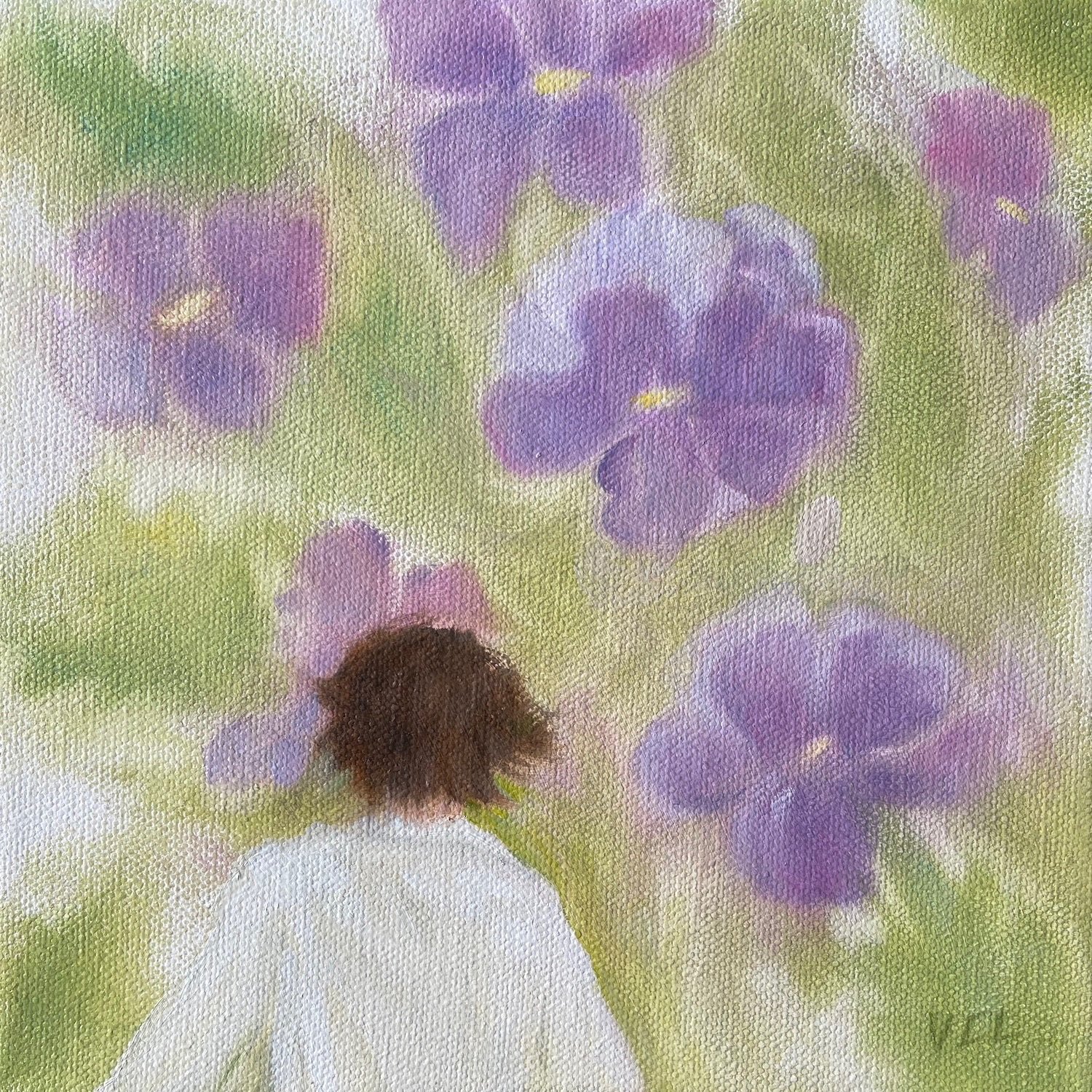 Grandma's Garden, 8 x 8, $125