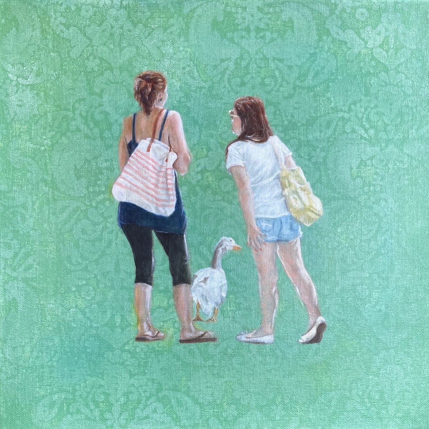 City Goose, 12 x 12, $325
