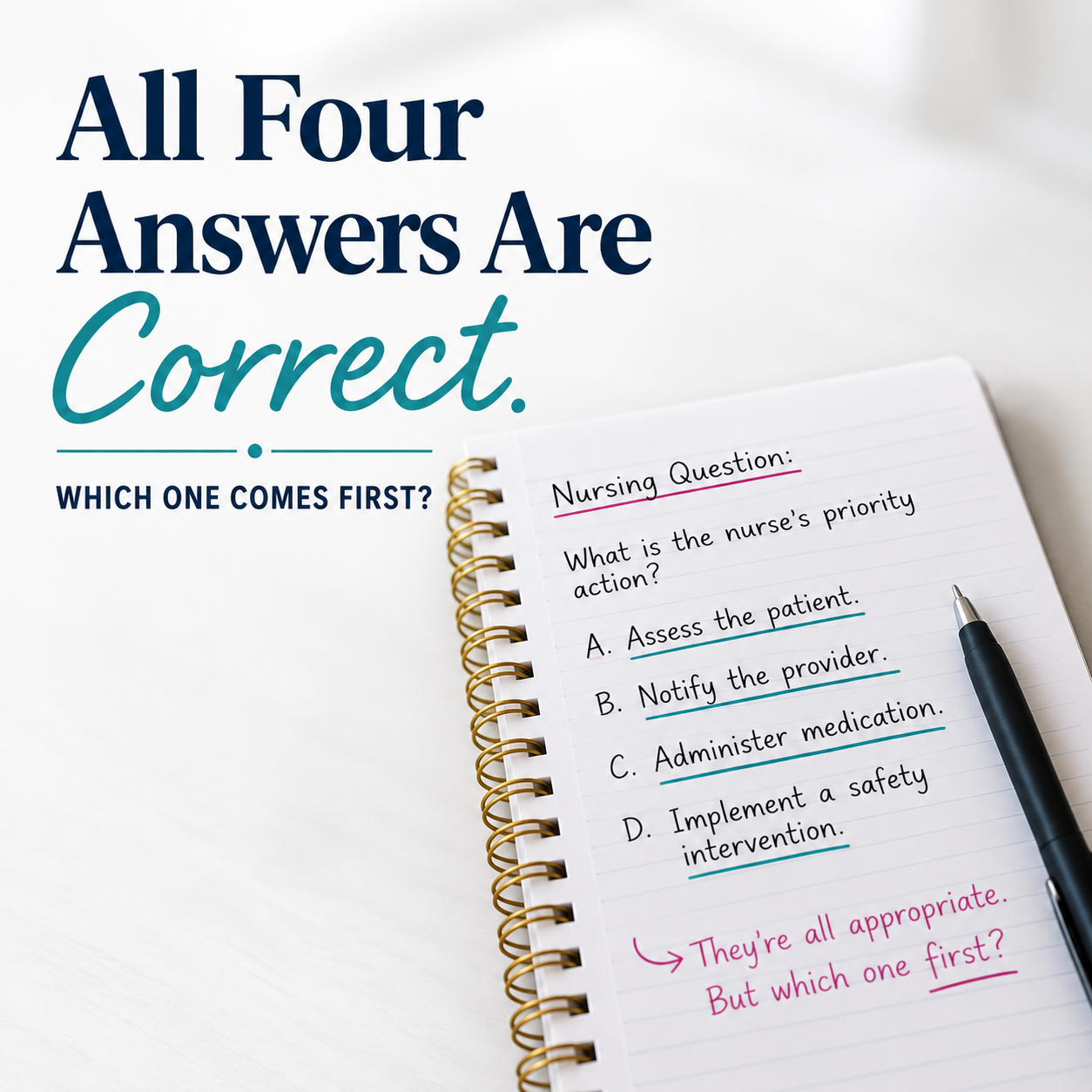 The Question Has 4 Correct Answers. Now What?