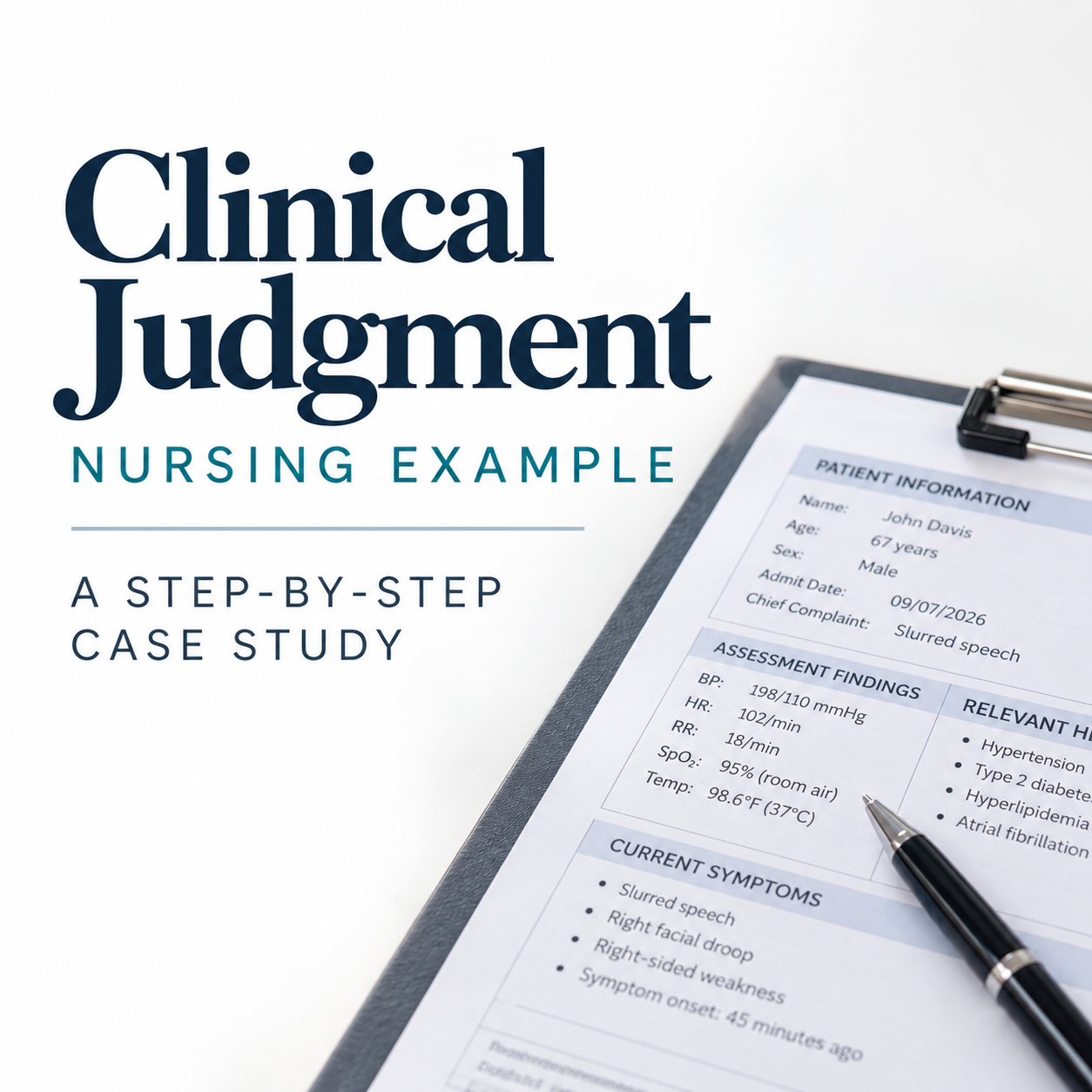 Clinical Judgment in Action: A Step-by-Step Case Study
