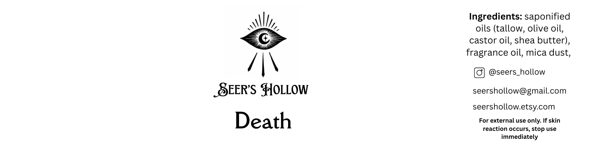 Death - Tarot Tallow Soap