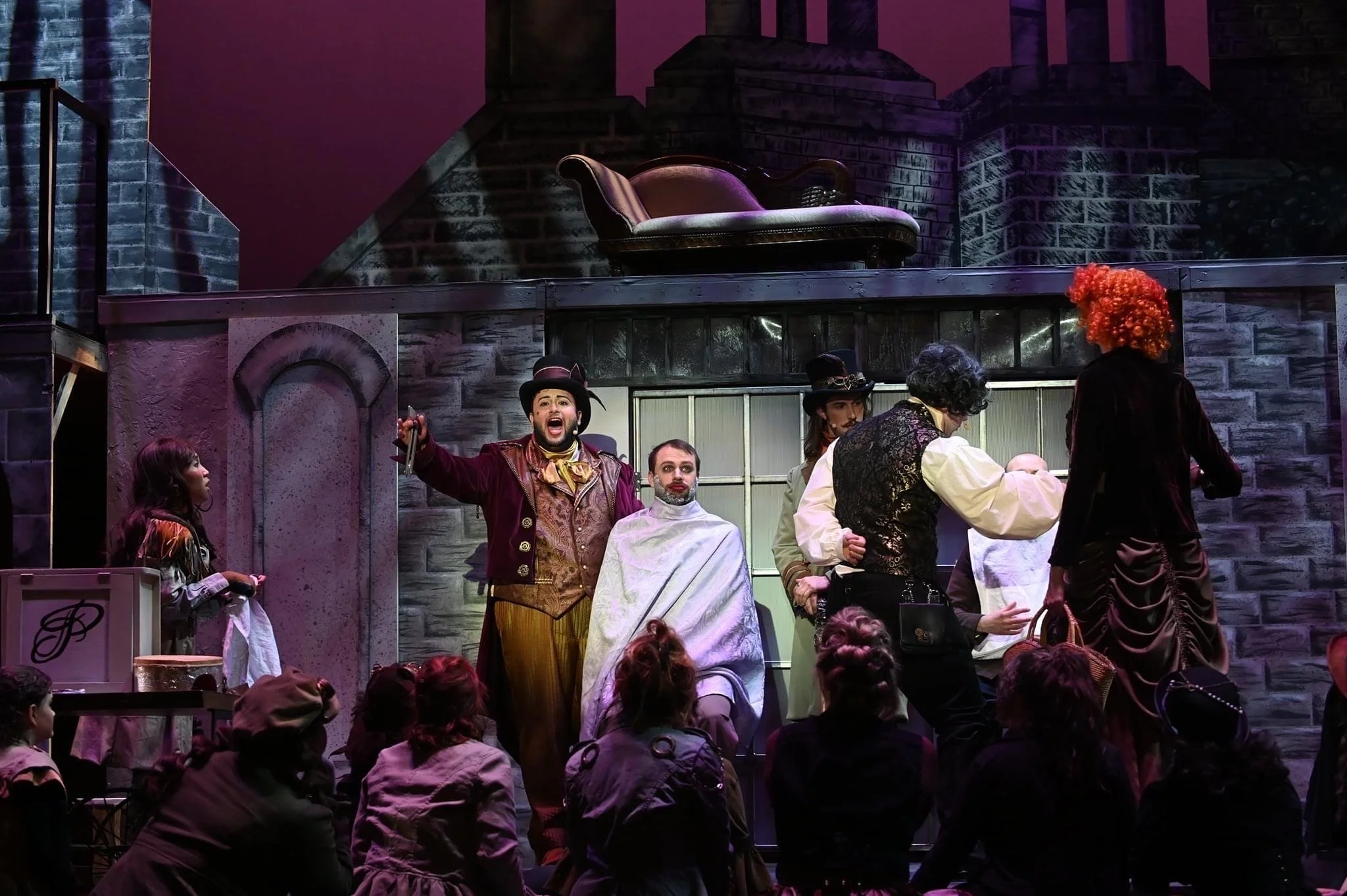 Jose Miguel plays Pirelli in Sweeney Todd during his musical theater debut in Salt Lake City, UT.