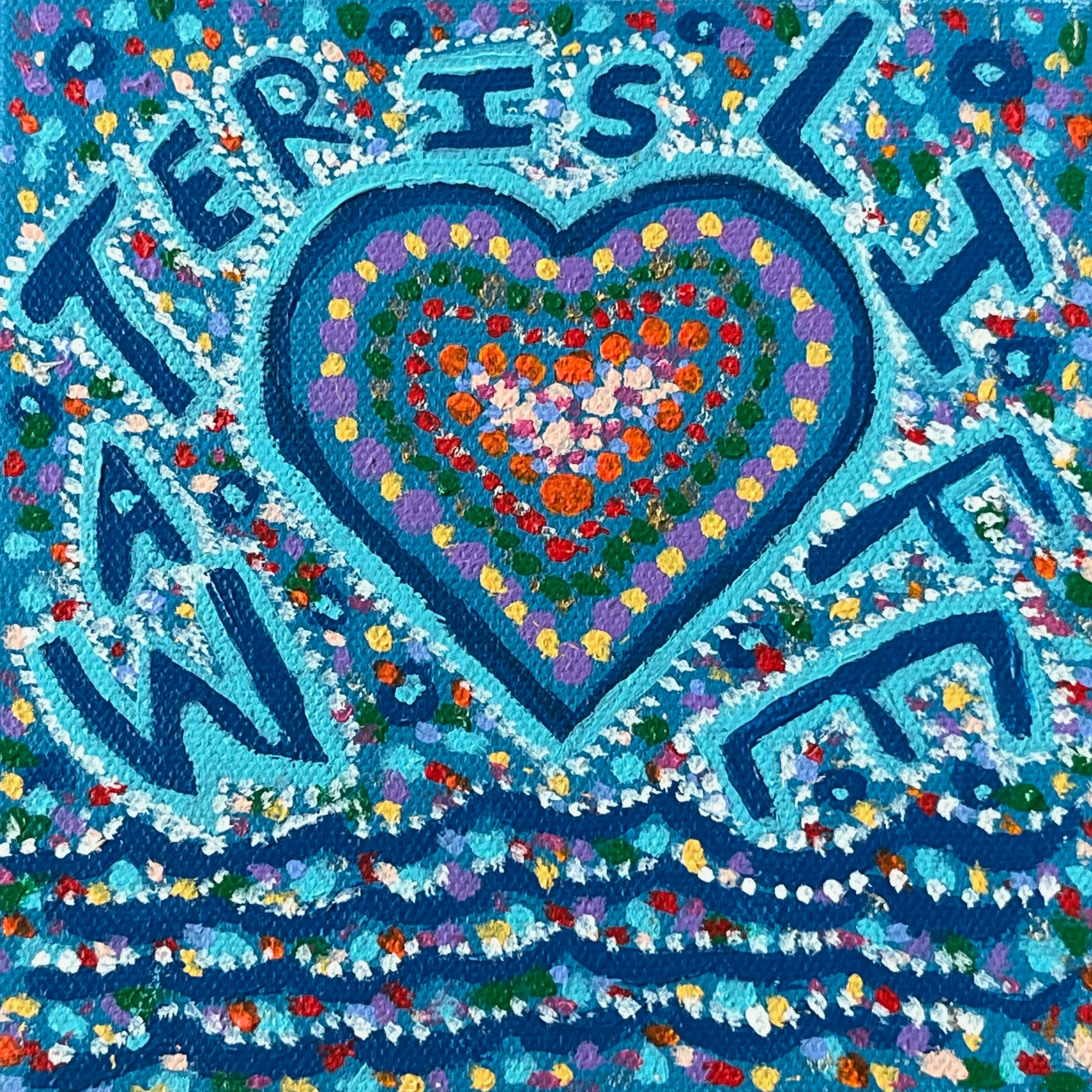 "Water is Life" Heart Painting 3