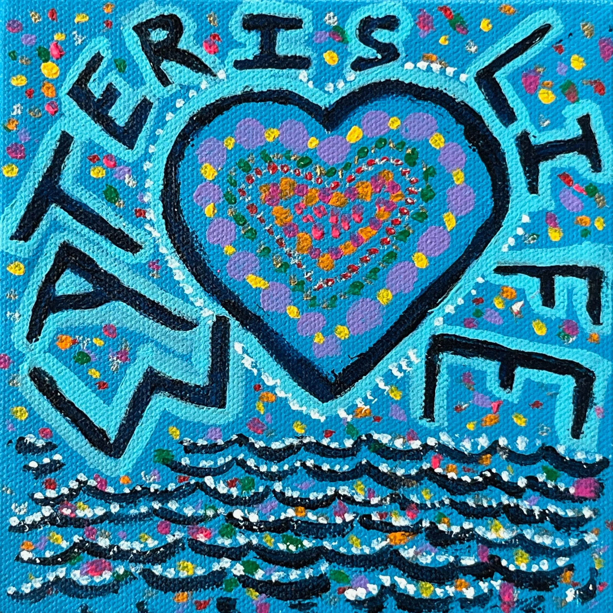 "Water is Life" Heart Painting 1
