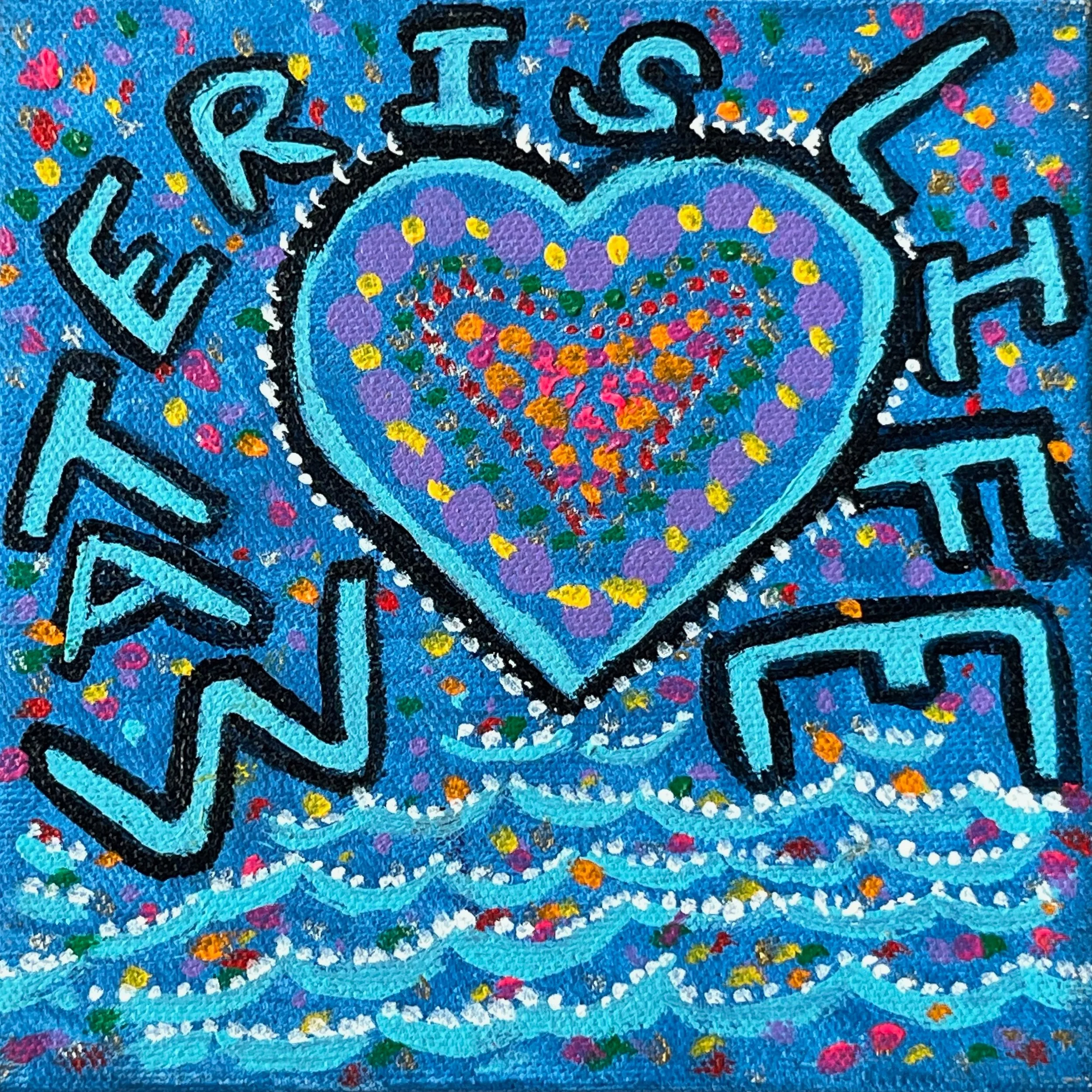 "Water is Life" Heart Painting 2