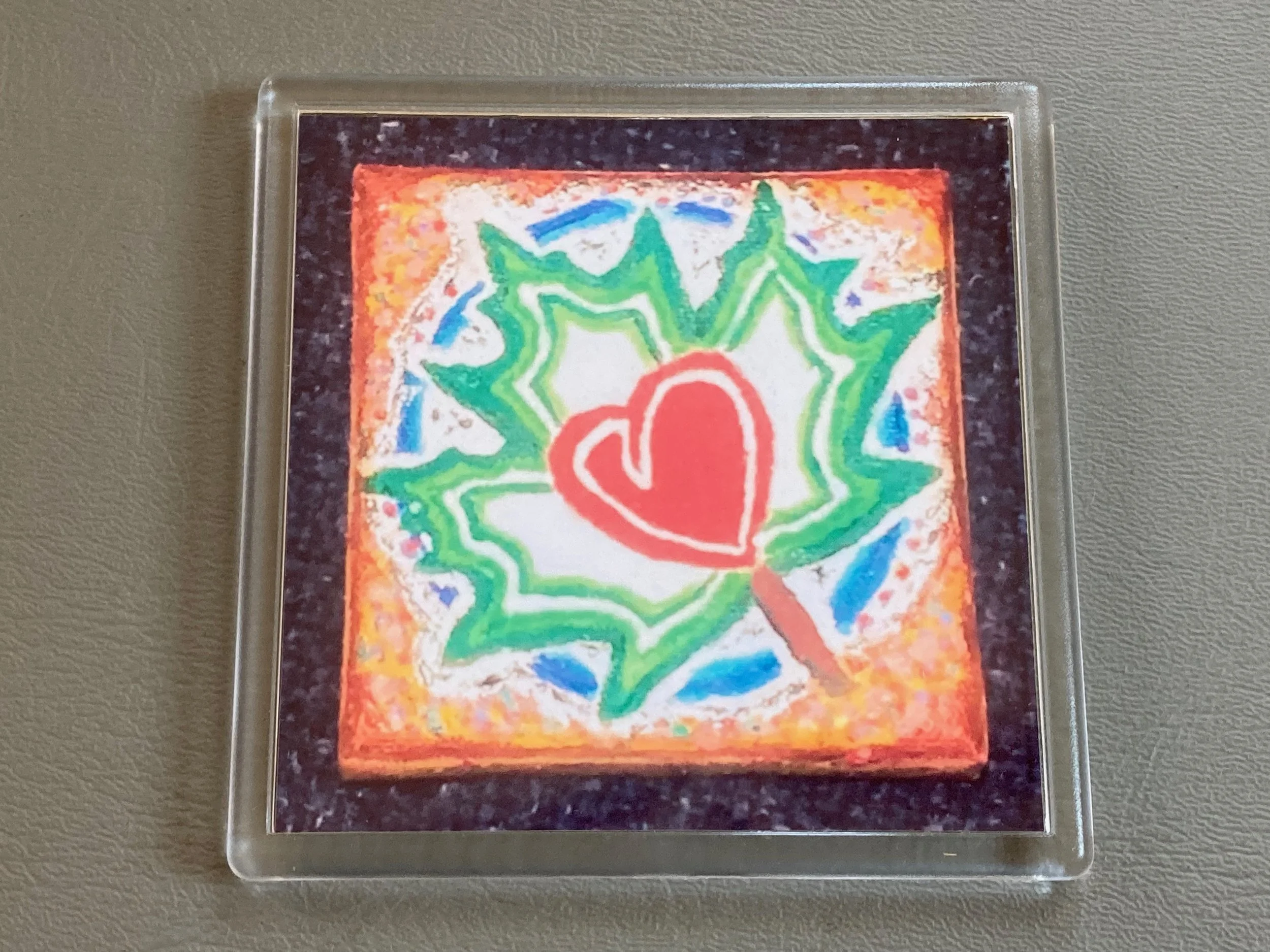 "Maple Heart" Fridge Magnet