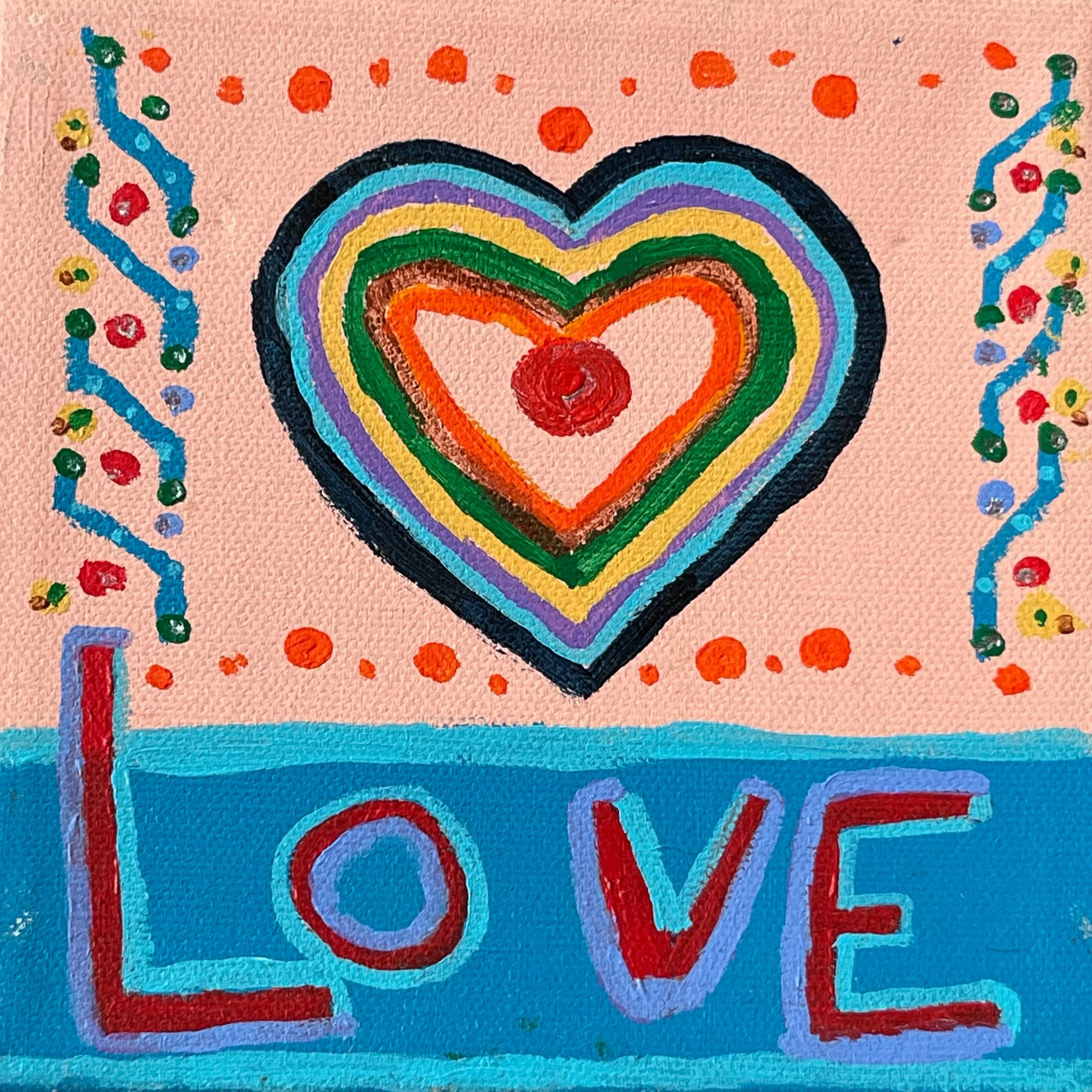 "Love" Multi-Color Painting