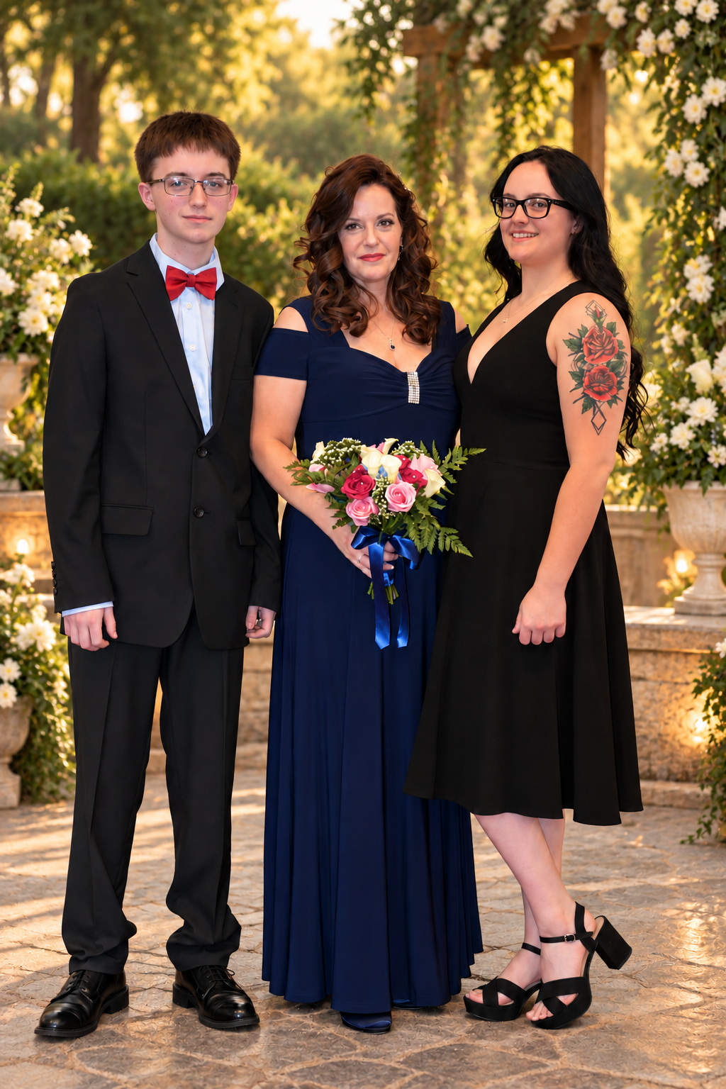 Wedding photography by David Scott Weitz of brides family in Glenside, Pennsylvania.