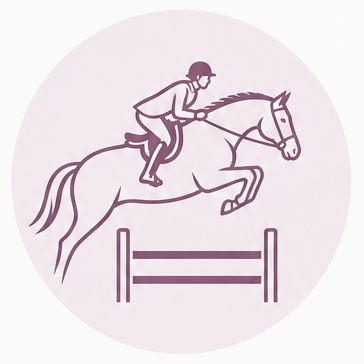 Hunter/jumper rider over a fence