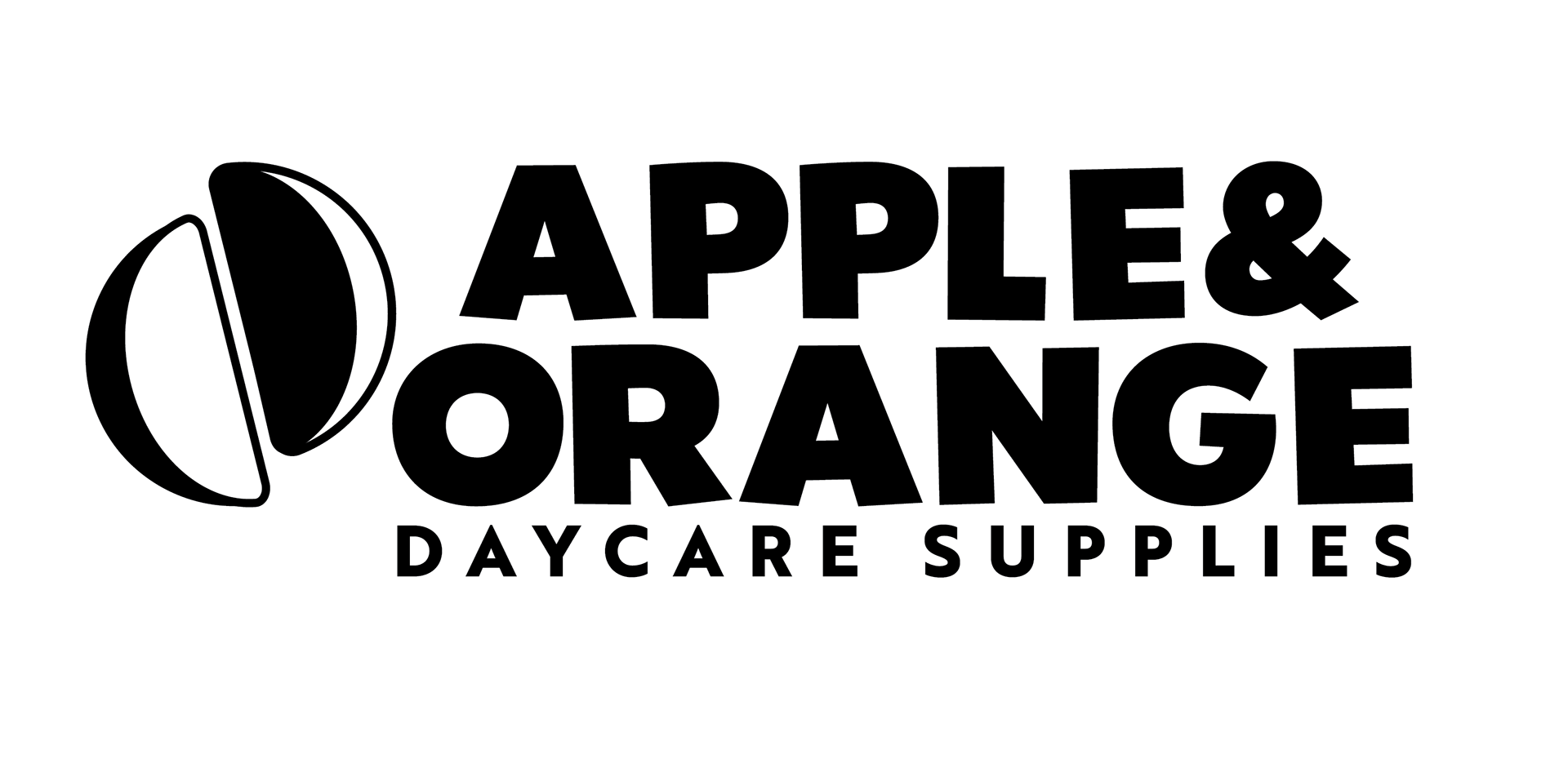 Logo for Apple & Orange Daycare Supplies with a stylized apple and orange graphic.