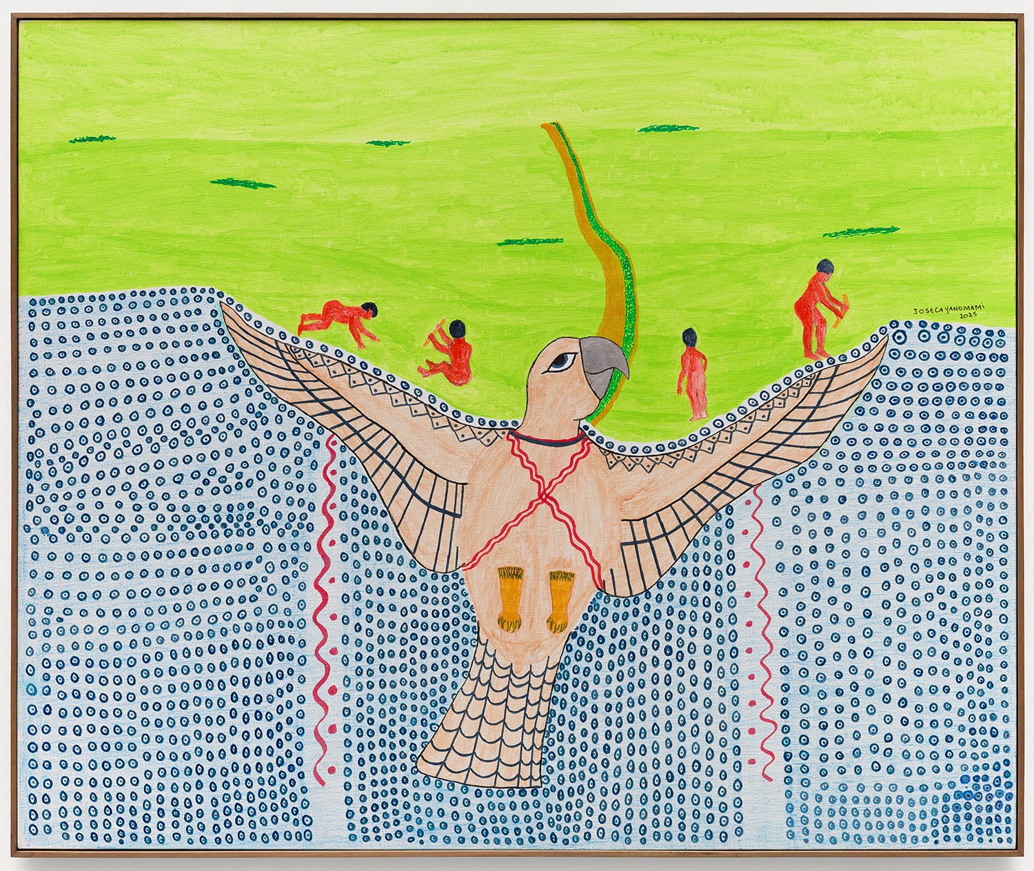 Palavras sobre o espírito Koimari. Este Koimari pode ser bom para os Yanomami, mas também pode nos causar mal. Quando os espíritos amarram e carregam o interior de uma criança, é Koimari que os busca de volta rapidamente. Mas Koimari também ataca mui