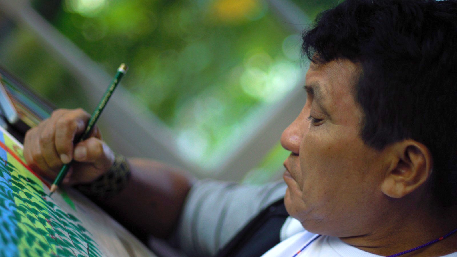 Joseca Yanomami em residência no Kaaysá, 2026. Foto: João Gabriel Hidalgo