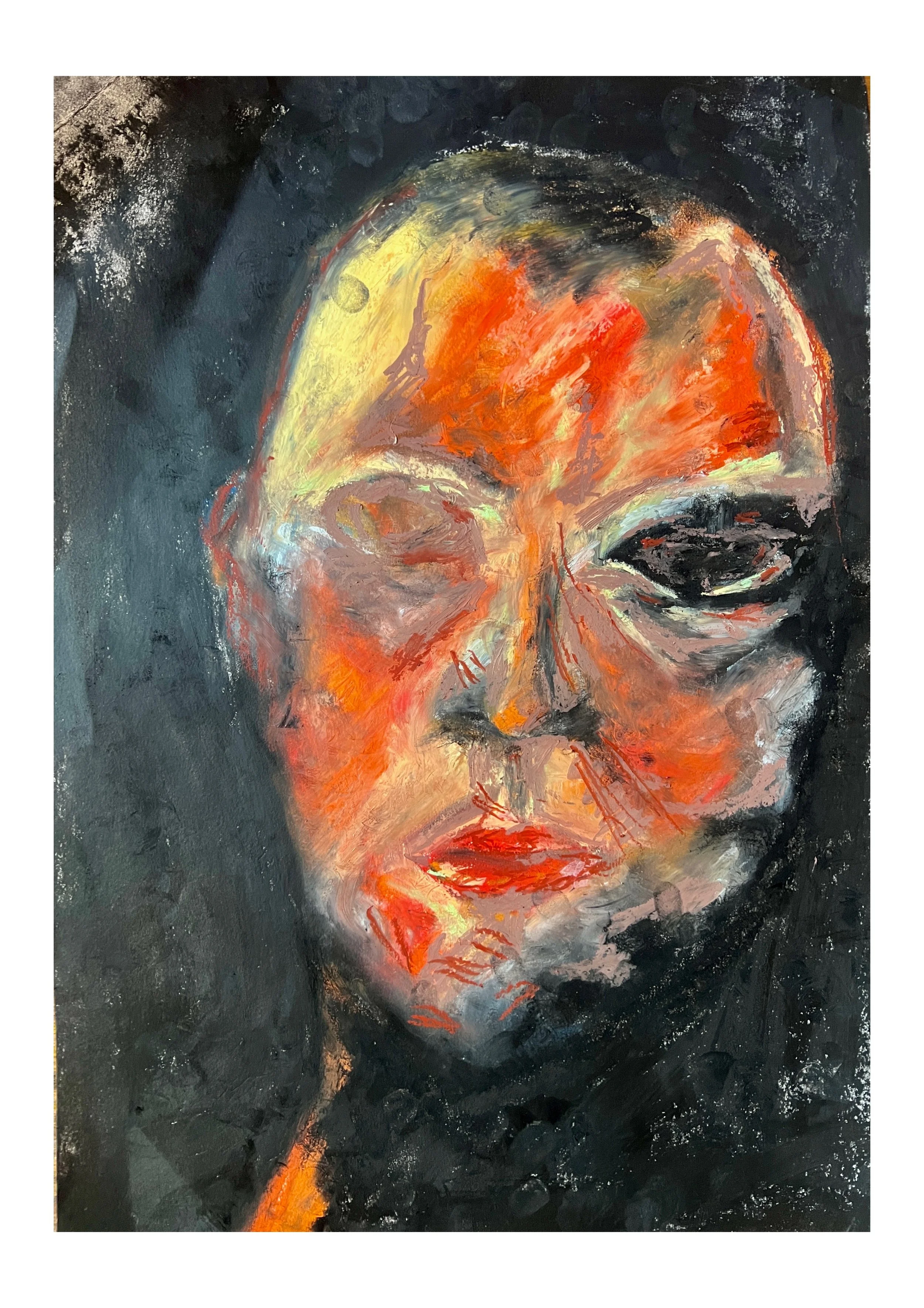 Title: Shield, 2026

Oil Stick on Paper

16 x 12 in