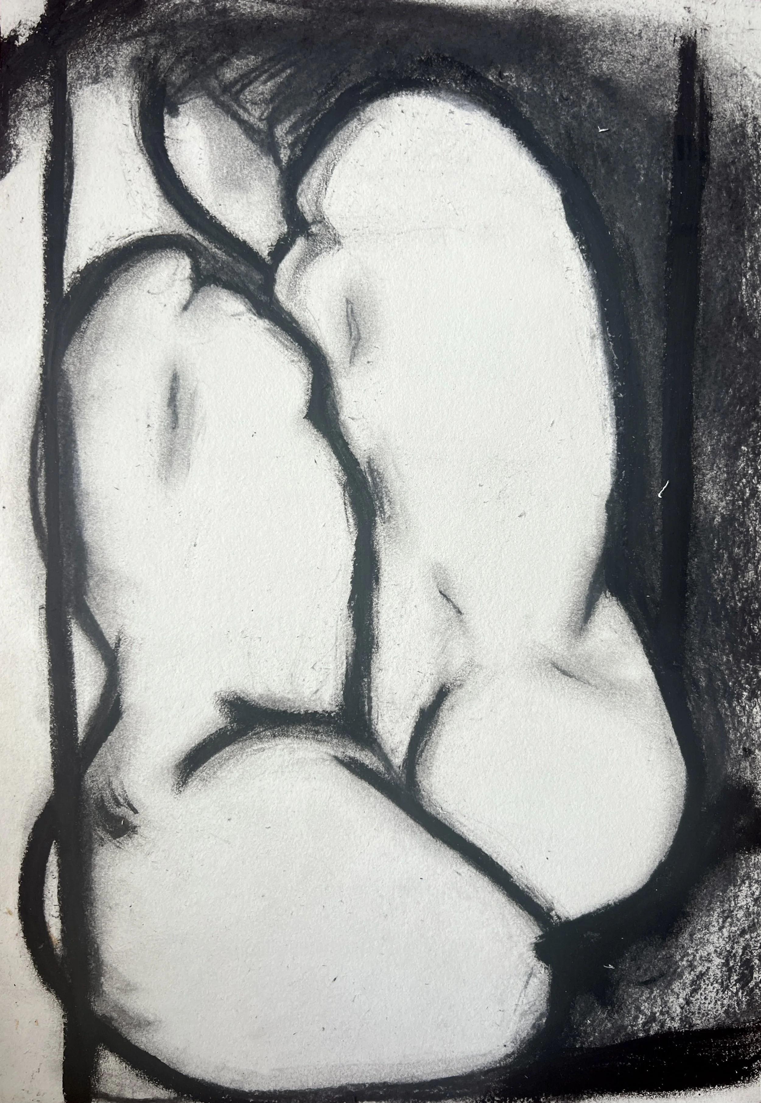 Title: He Treated me Badly, 2026

Charcoal on Paper

12 x 8 in