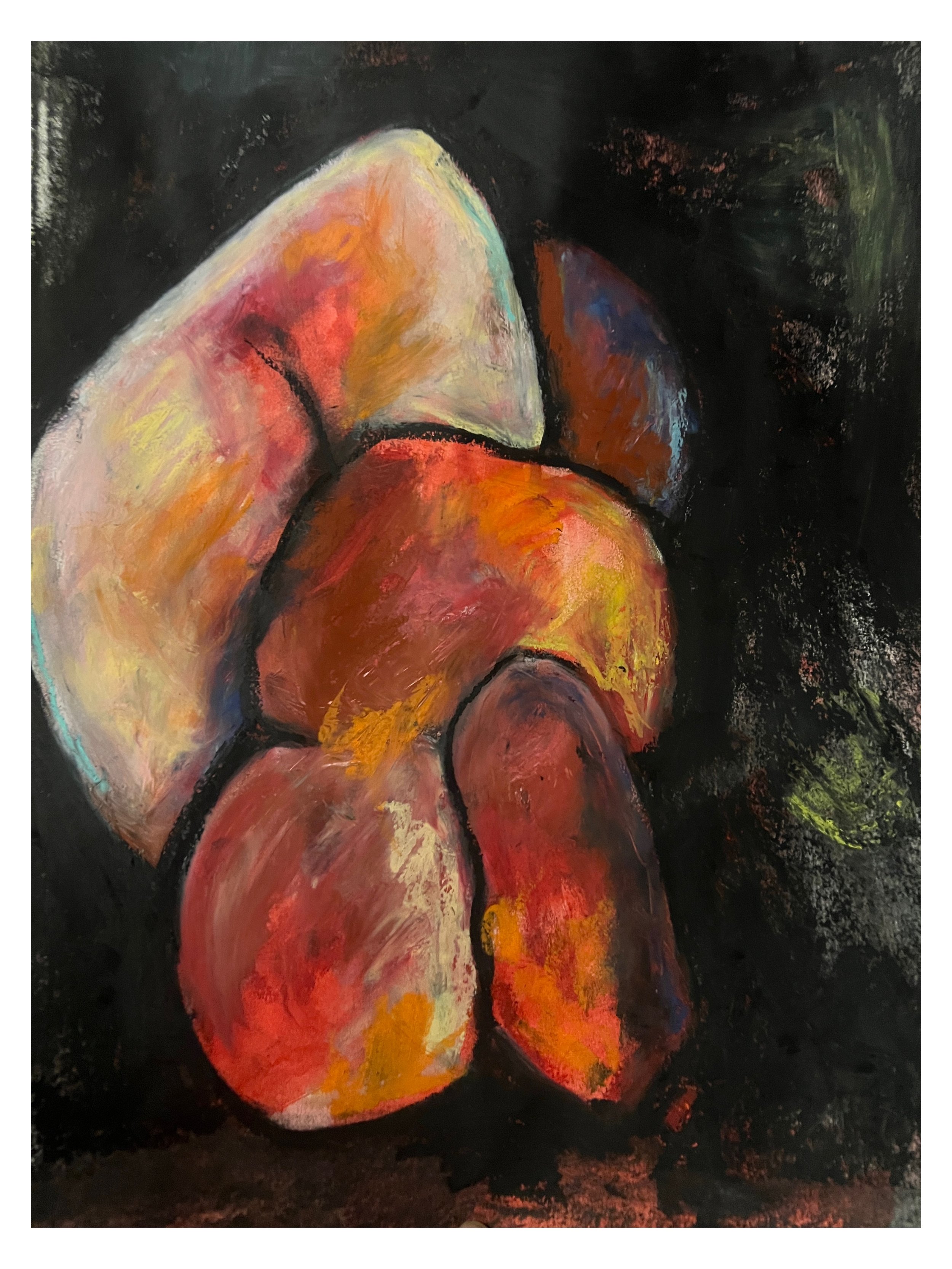 Title: Tension, 2026

Oil Stick on Paper

16 x 12 In