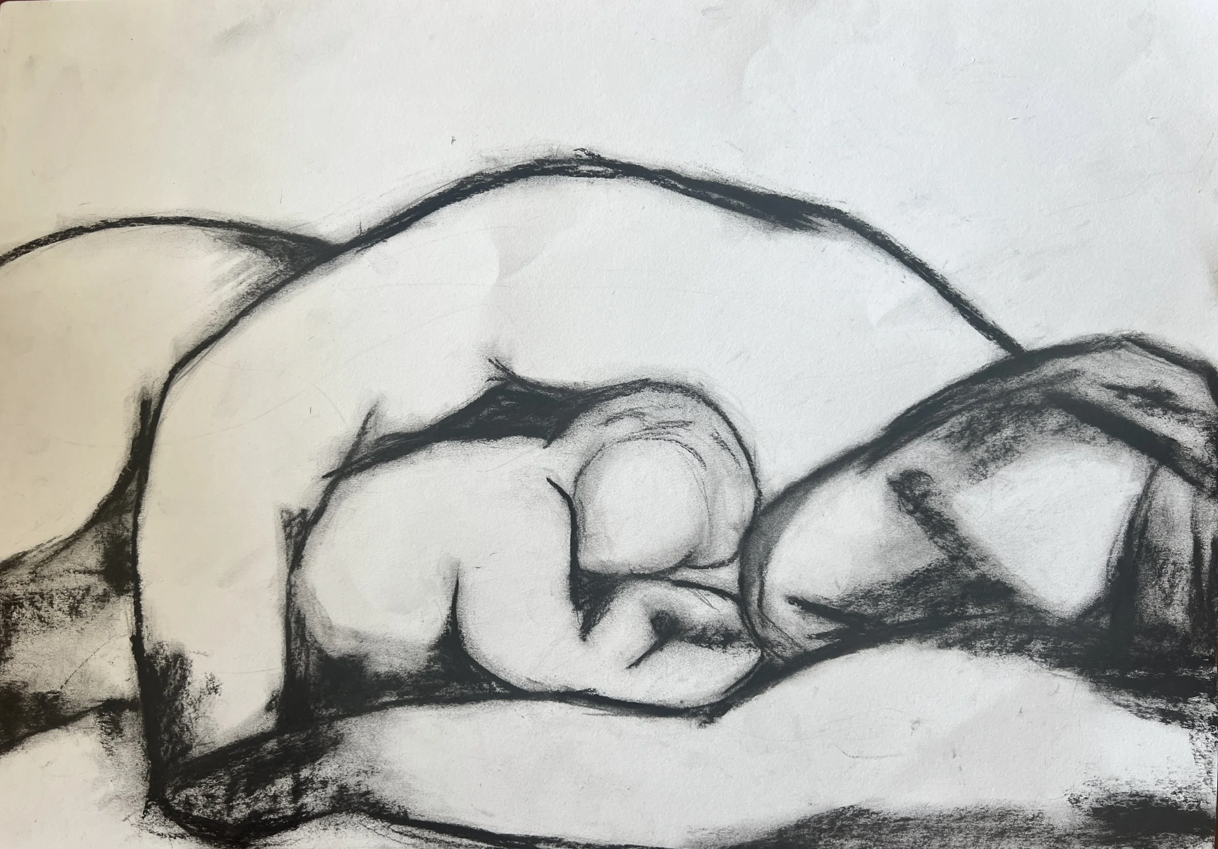 Title: The Wonder and Damage of This, 2026
Charcoal on Paper
16 x 12 In