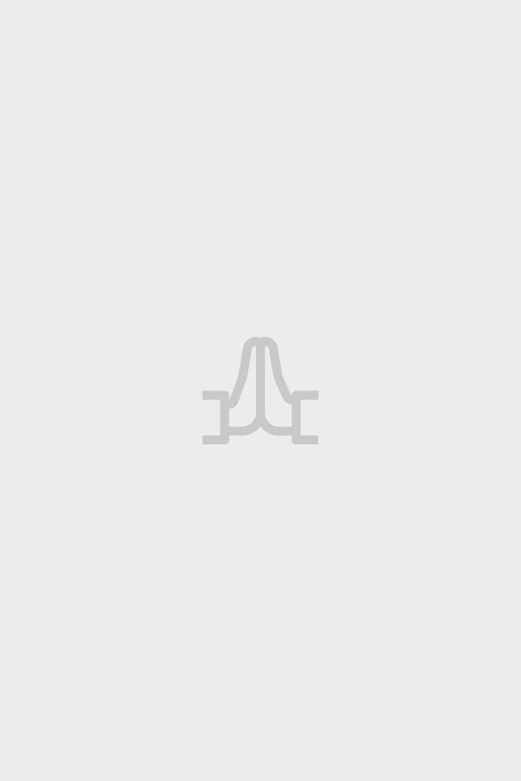 Minimalist illustration of praying hands.