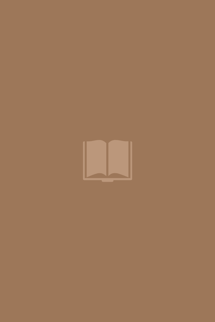 A simple digital graphic with a brown background and a small icon of an open book in the center.