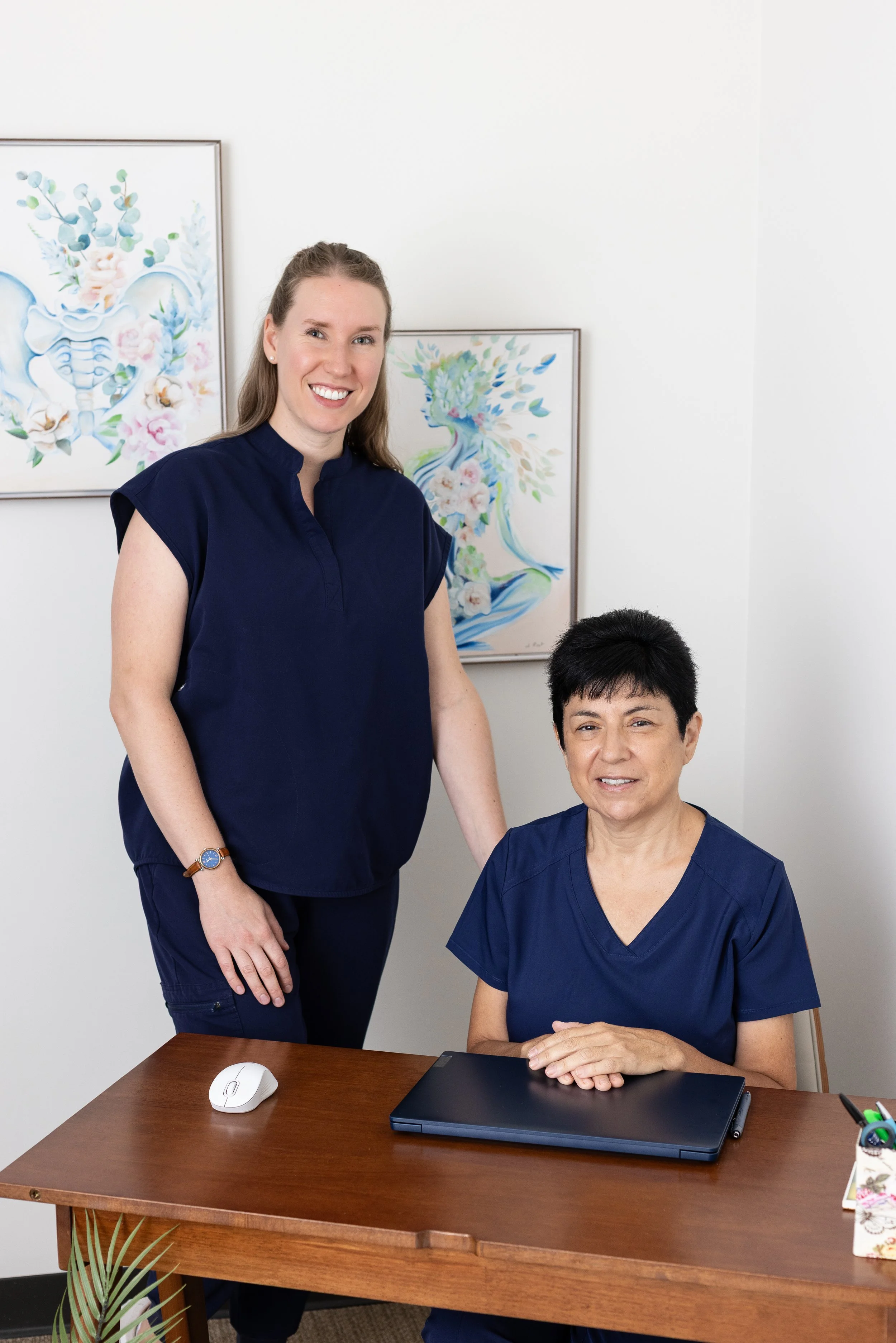Dr. Savannah and Ana greet patients in their welcoming office in Brentwood, MO