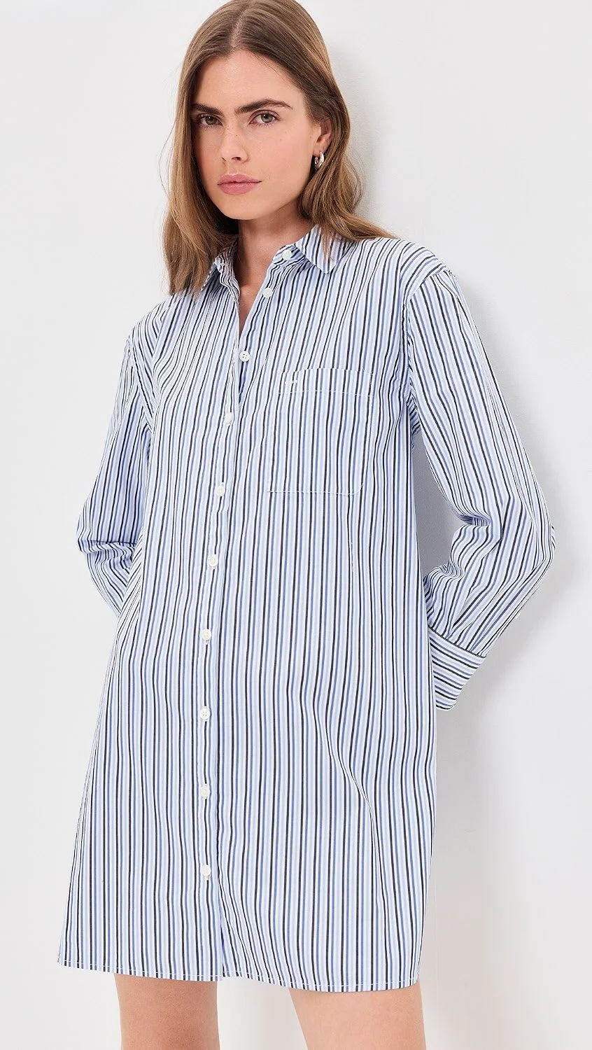 Alex Mill Kelly striped shirt dress in a Venice stripe.