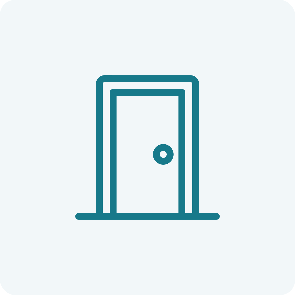 Icon of a door with a handle.