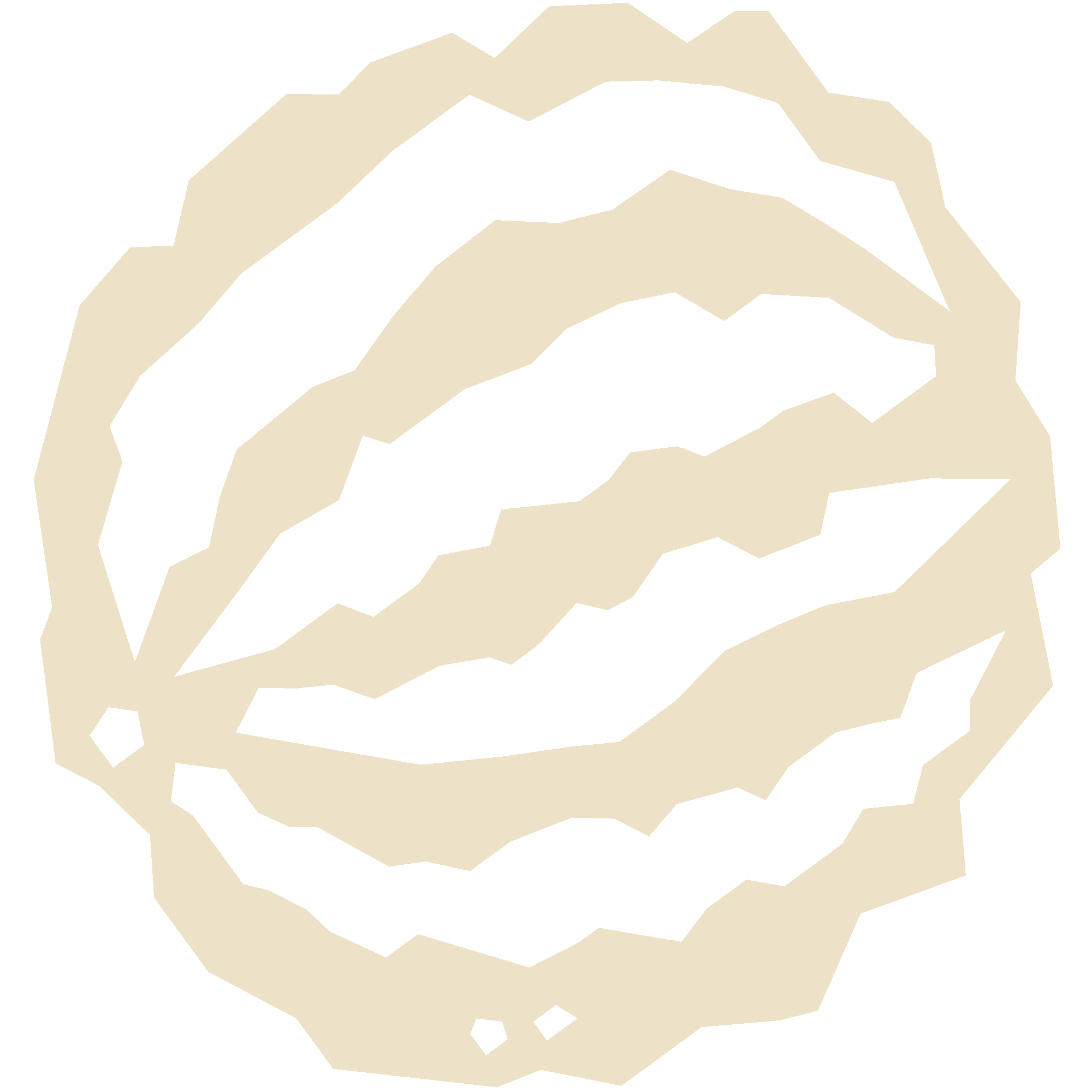 Abstract beige polygonal scribble pattern on a black background