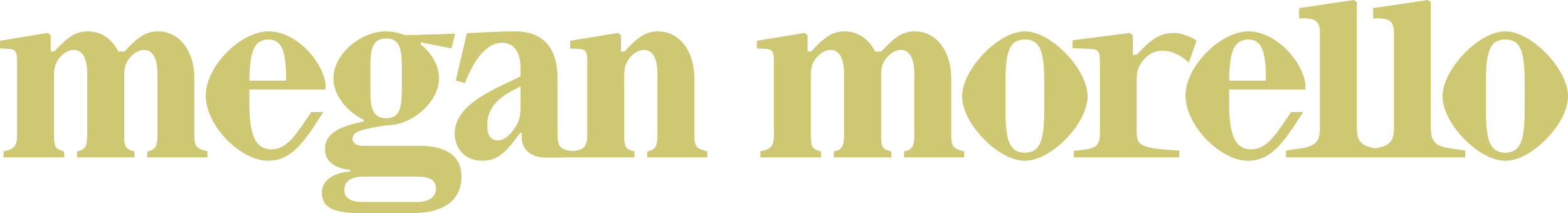 Megan Morello Logo in a Light Green Kiwi Color